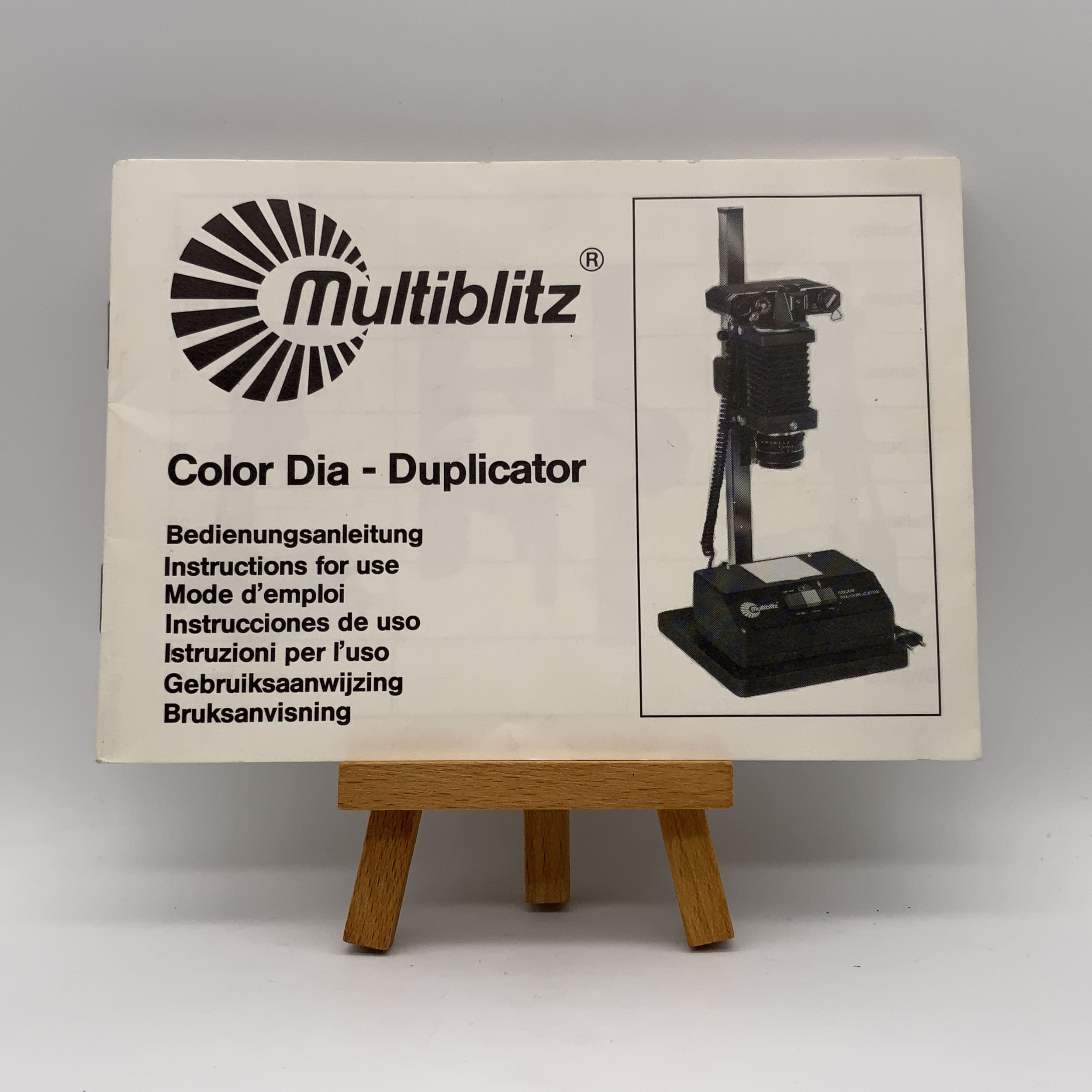 Multiblitz Color Dia Duplicator User Manual (German)