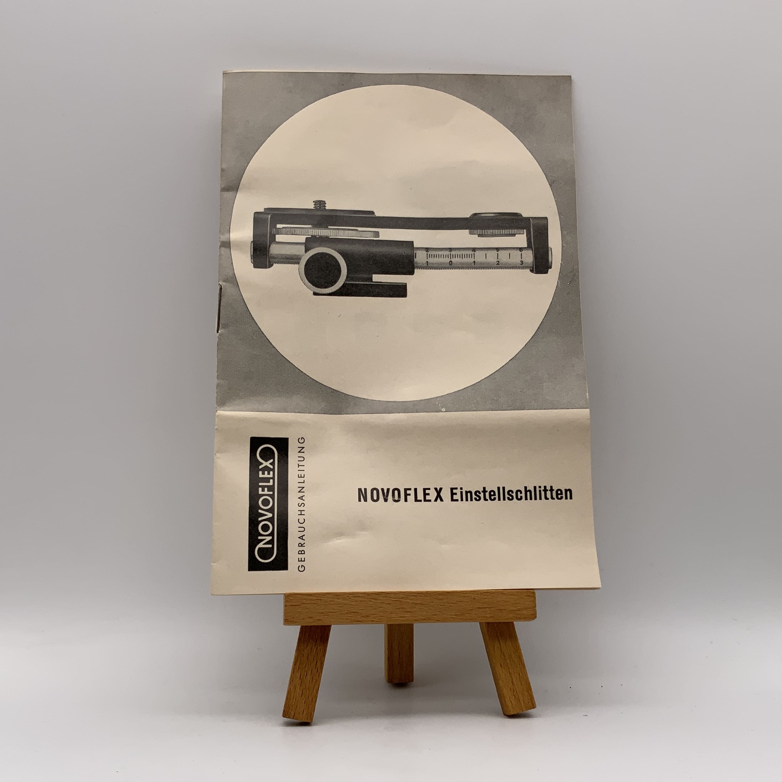 Novoflex Adjustment Slide Operating Instructions German Instructions for Use