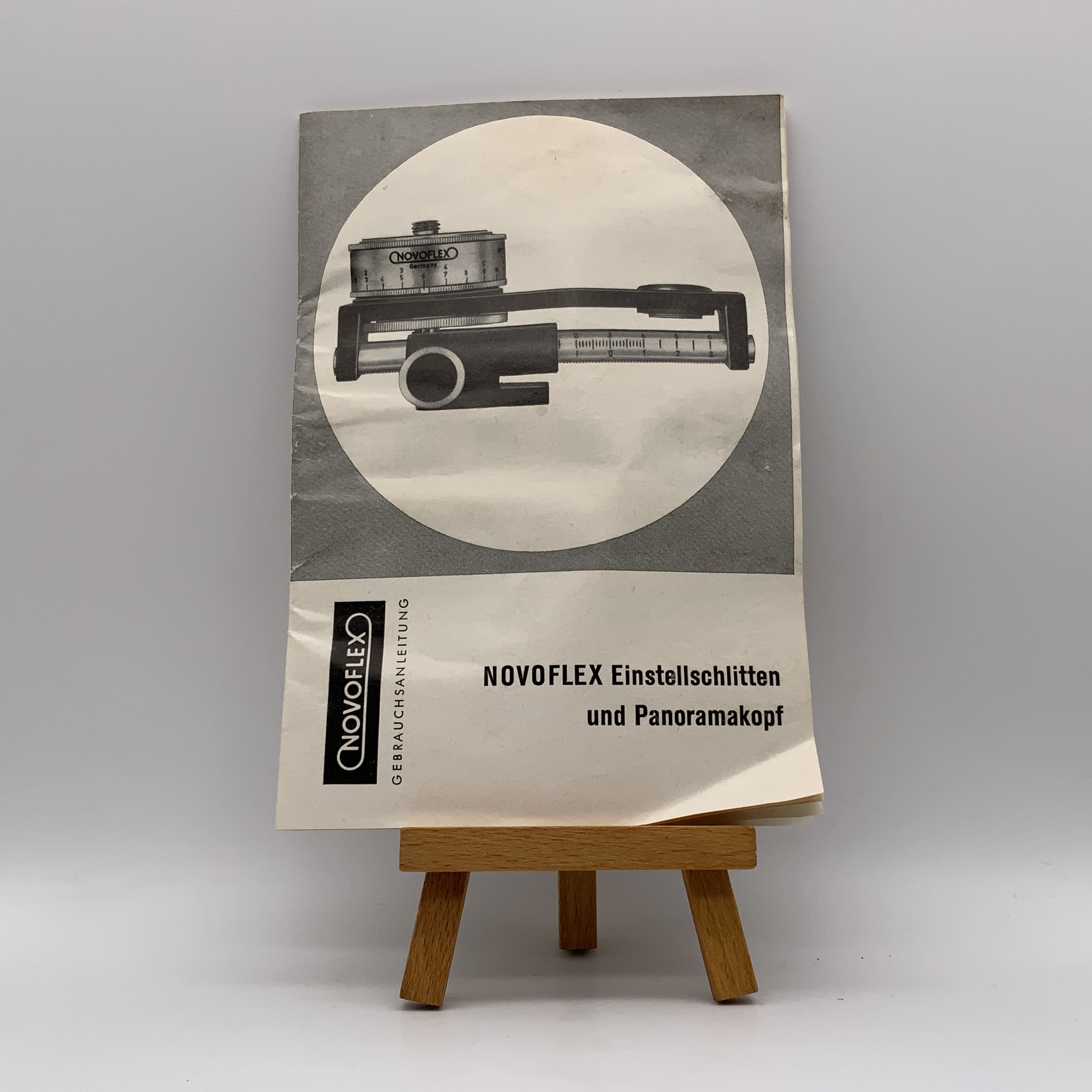 Novoflex Adjustment Slide and Panoramic Head Operating Instructions (German)