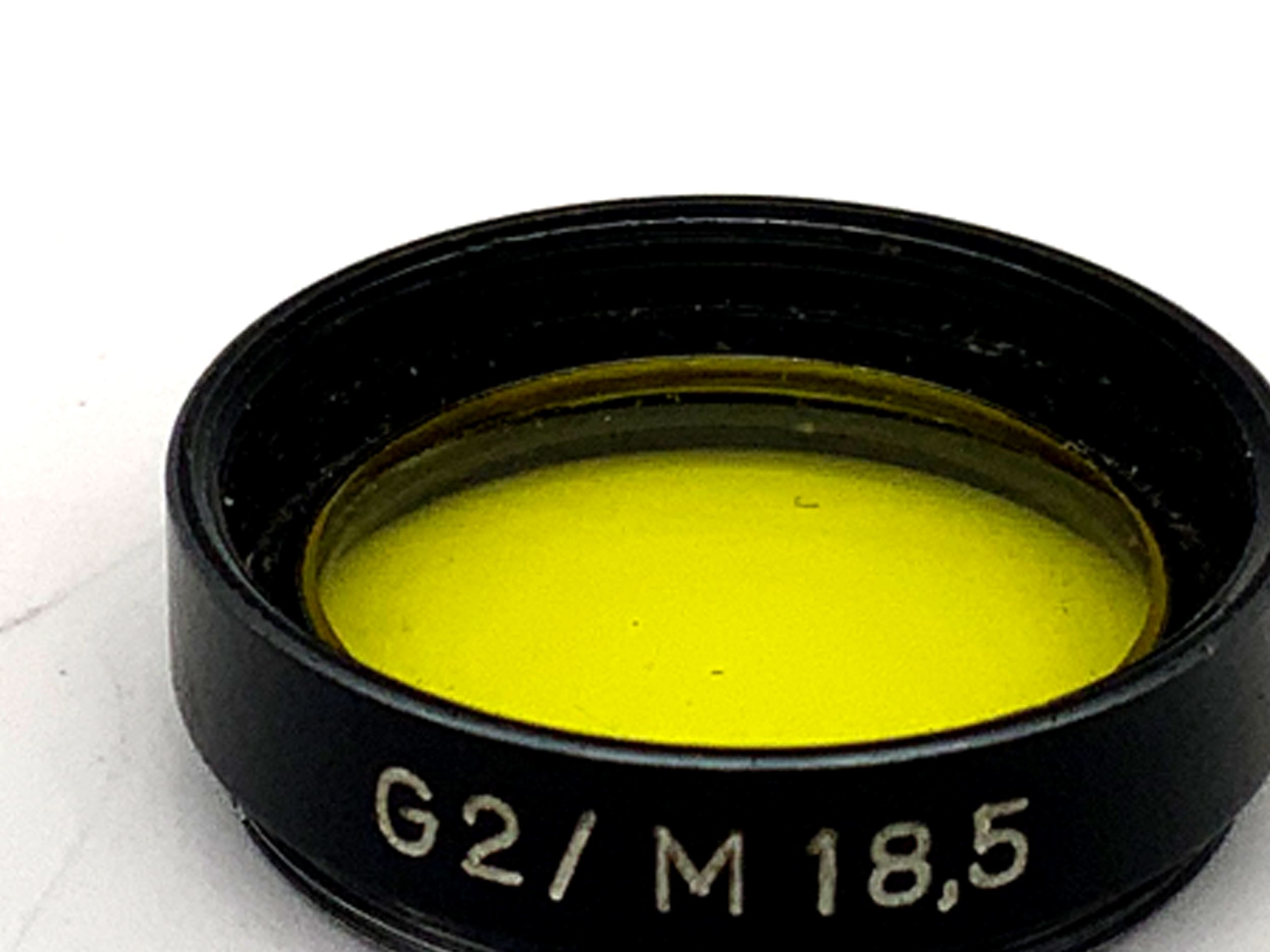 Carl Zeiss Jena color filter G2/M18.5 yellow/yellow filter 18.5mm circular