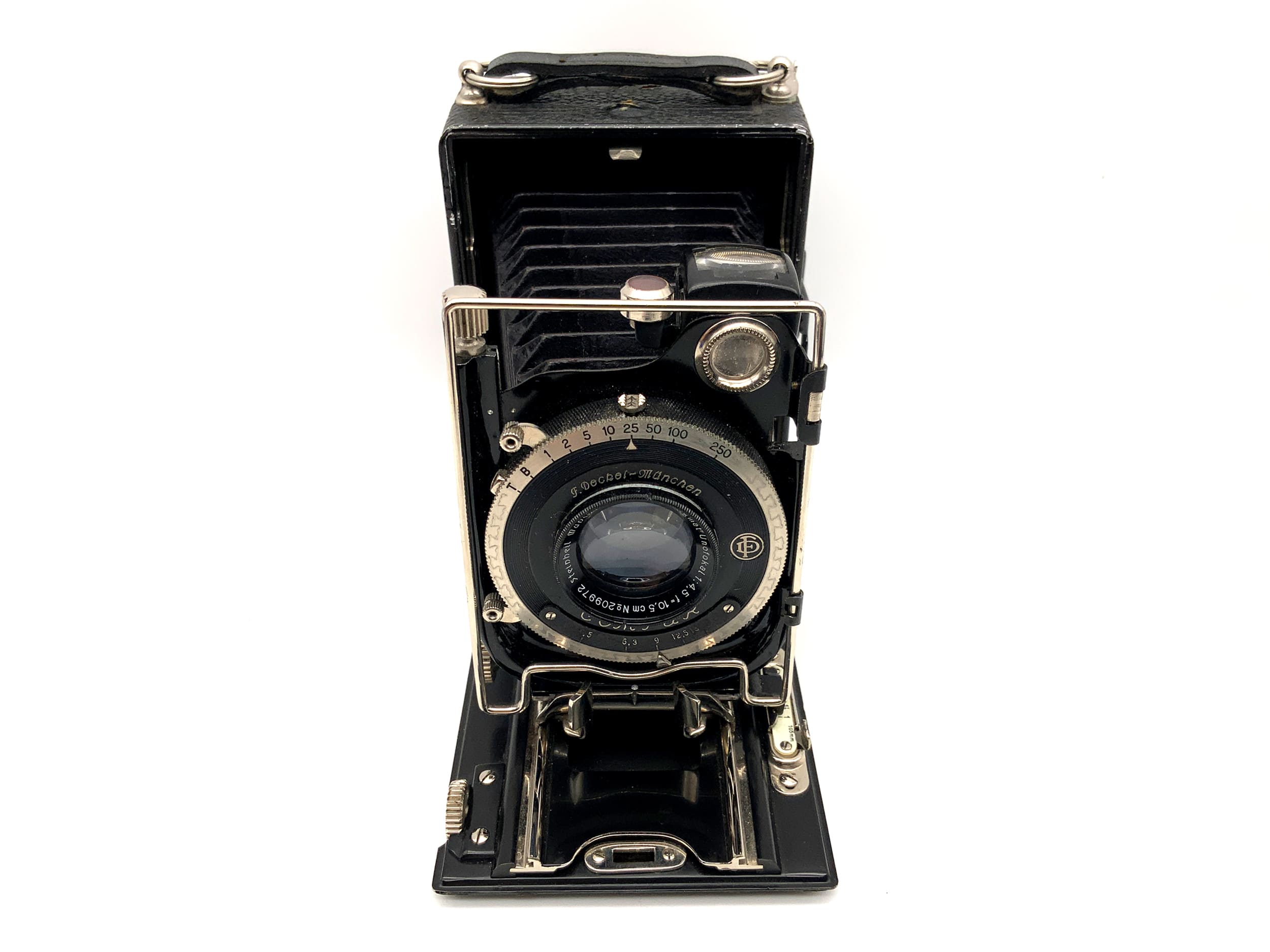 Welta plate camera with Steinheil double anastigmat Unofocal 1:4.5 f=10.5cm