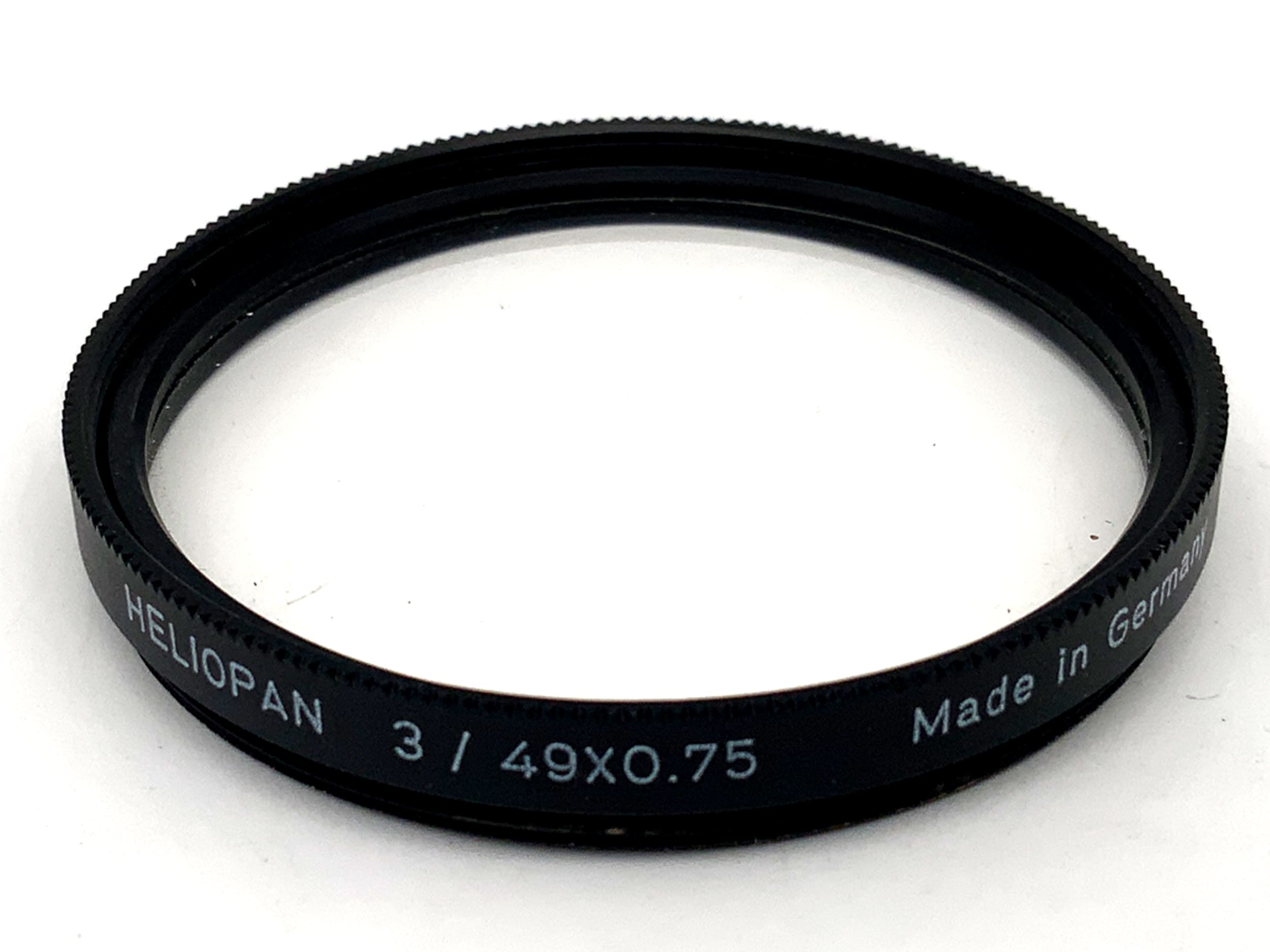 Heliopan close-up lens 3/49x0.75, 49mm circular filter thread