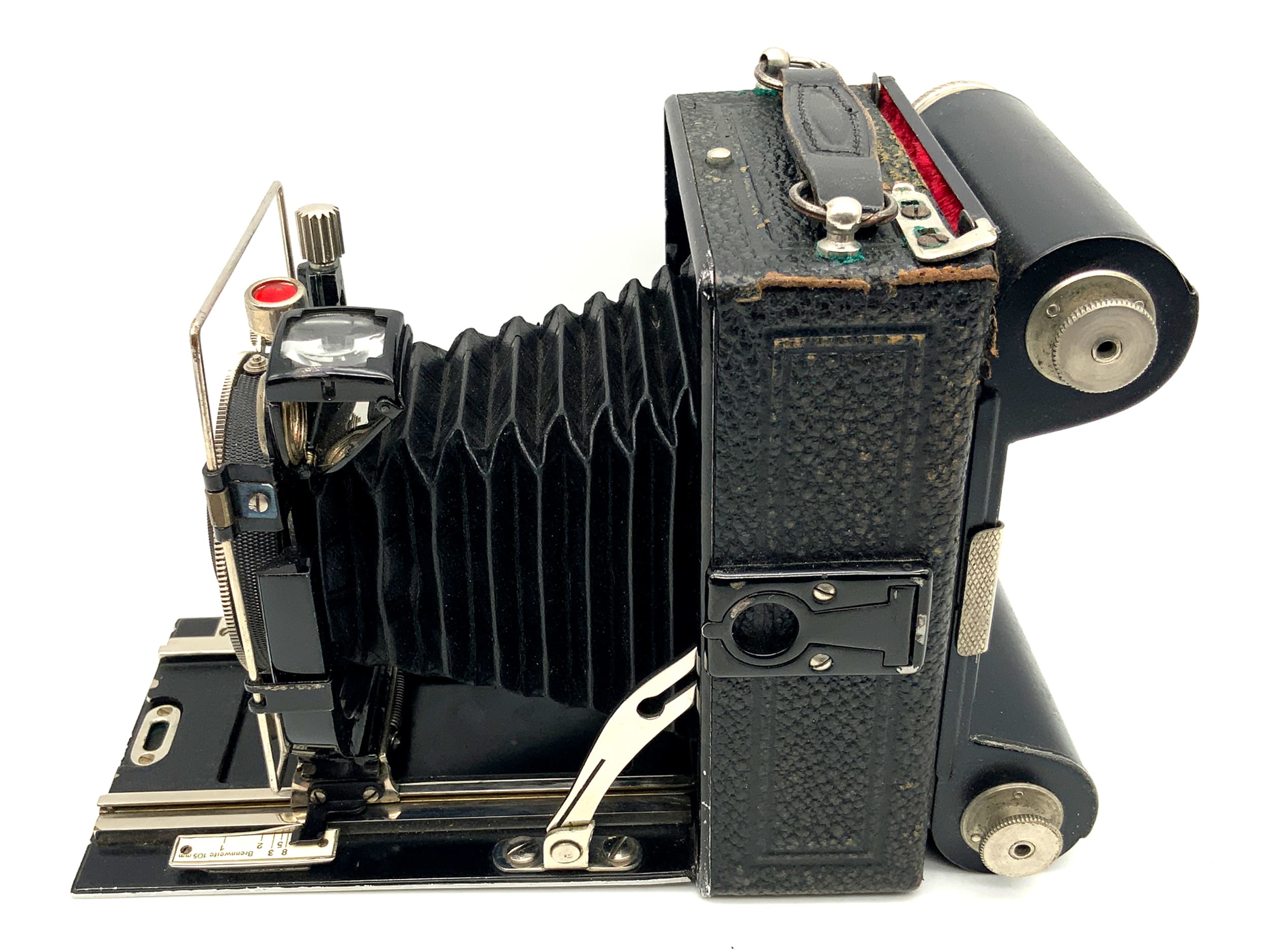 Agfa plate camera with Anastigmat Helostar 1:4.5 F=10.5cm roll film magazine