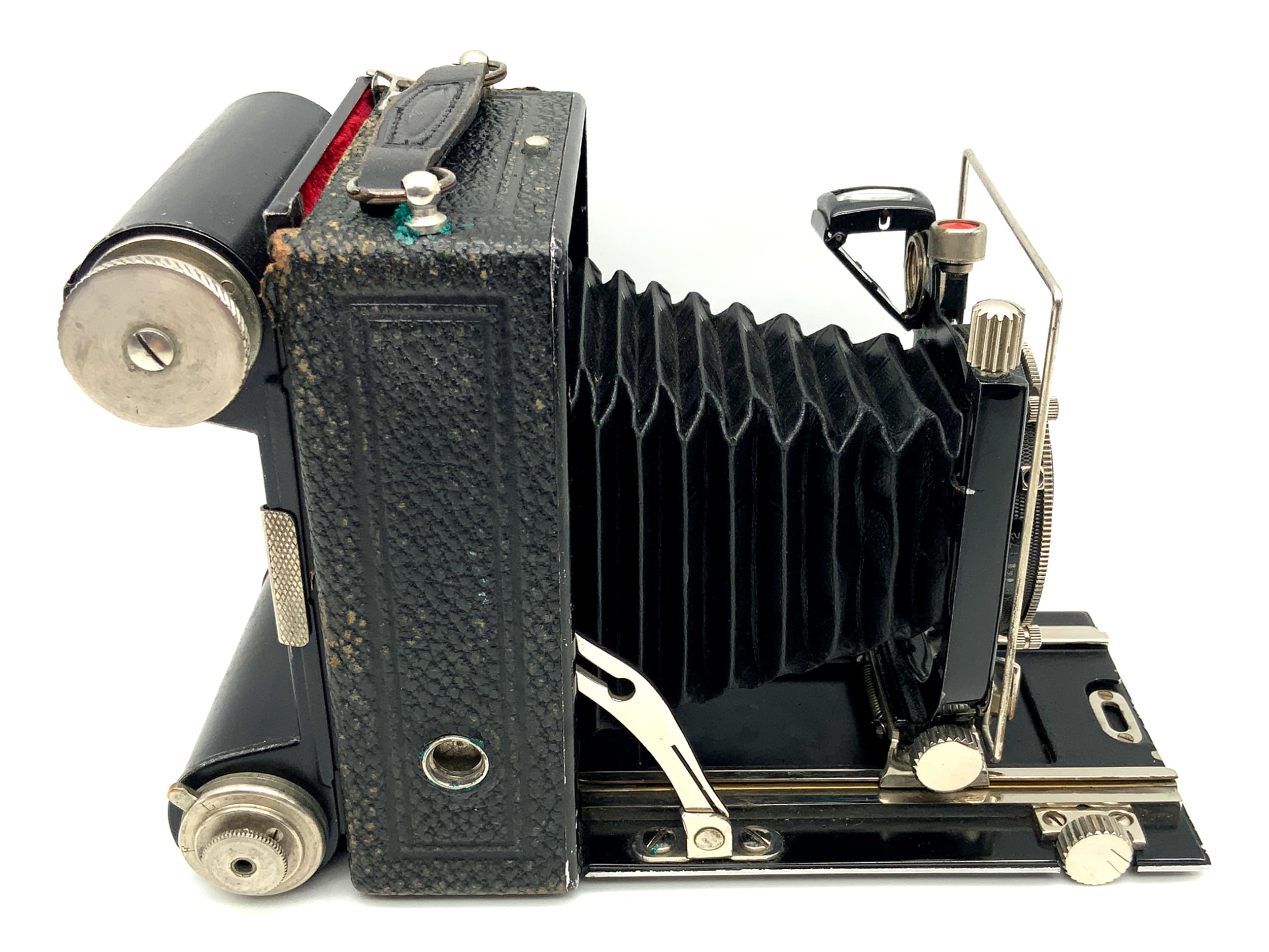 Agfa plate camera with Anastigmat Helostar 1:4.5 F=10.5cm roll film magazine