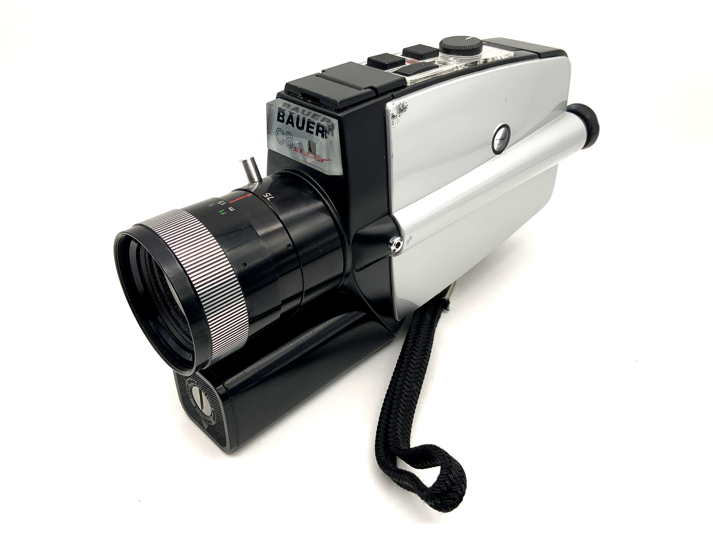 Bauer C8 Super film camera with Neovaron 1:1.8 7.5-60mm Super 8