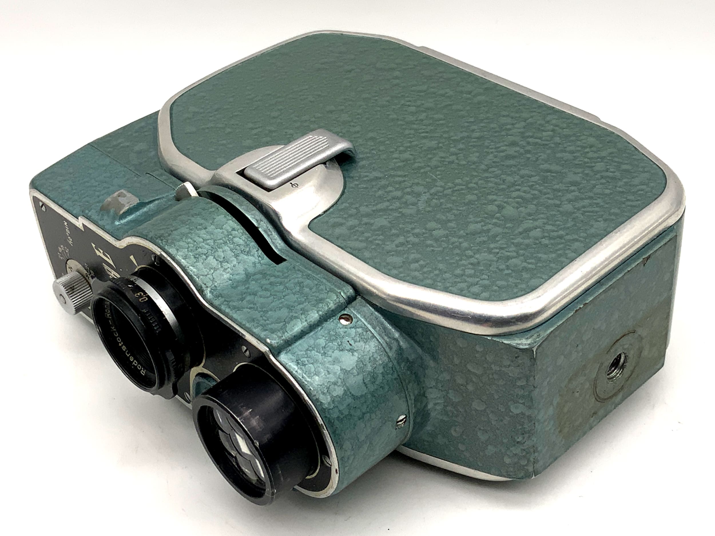 Bauer 88 E film camera with Rodenstock Ronar 1:1.9 f=12.5mm double 8mm lens