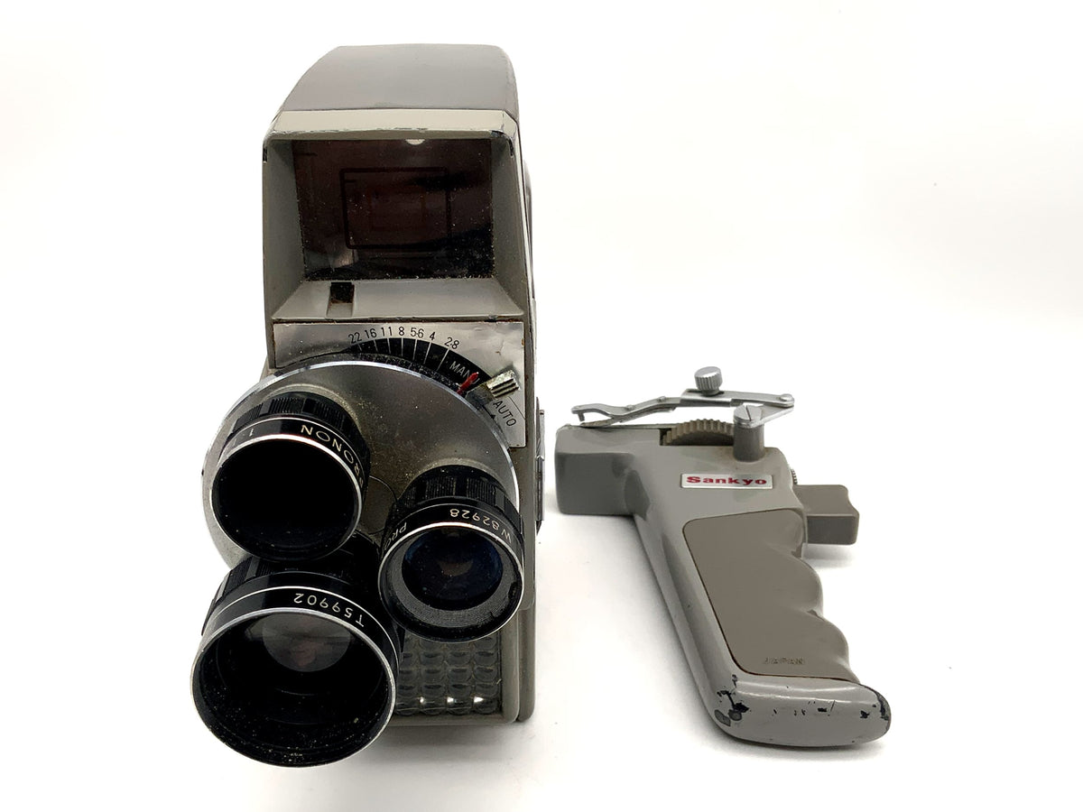 Sankyo Movimat film camera with Pronon 6.5mm 13mm 25mm Super 8