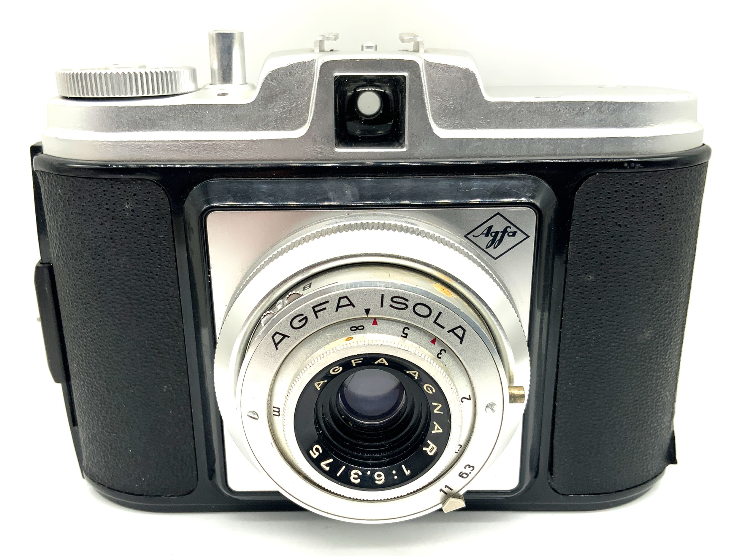 Agfa Isola Sucherkamera mit Agnar 1:6.3/75 6x6 Kompaktkamera Analogkamera