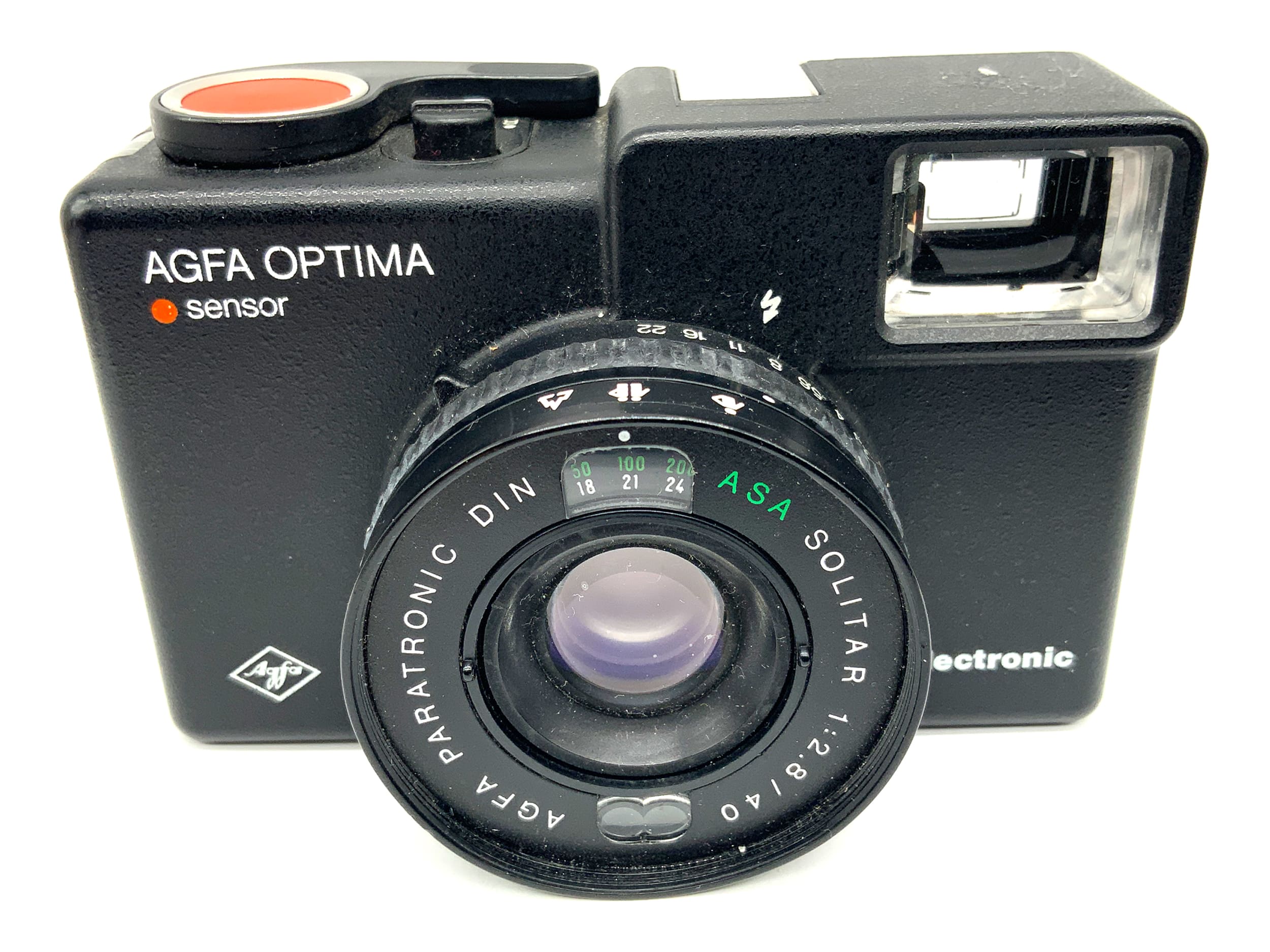 Agfa Optima sensor Sucherkamera mit Solitar 1:2.8/40mm Electronic Analogkamera