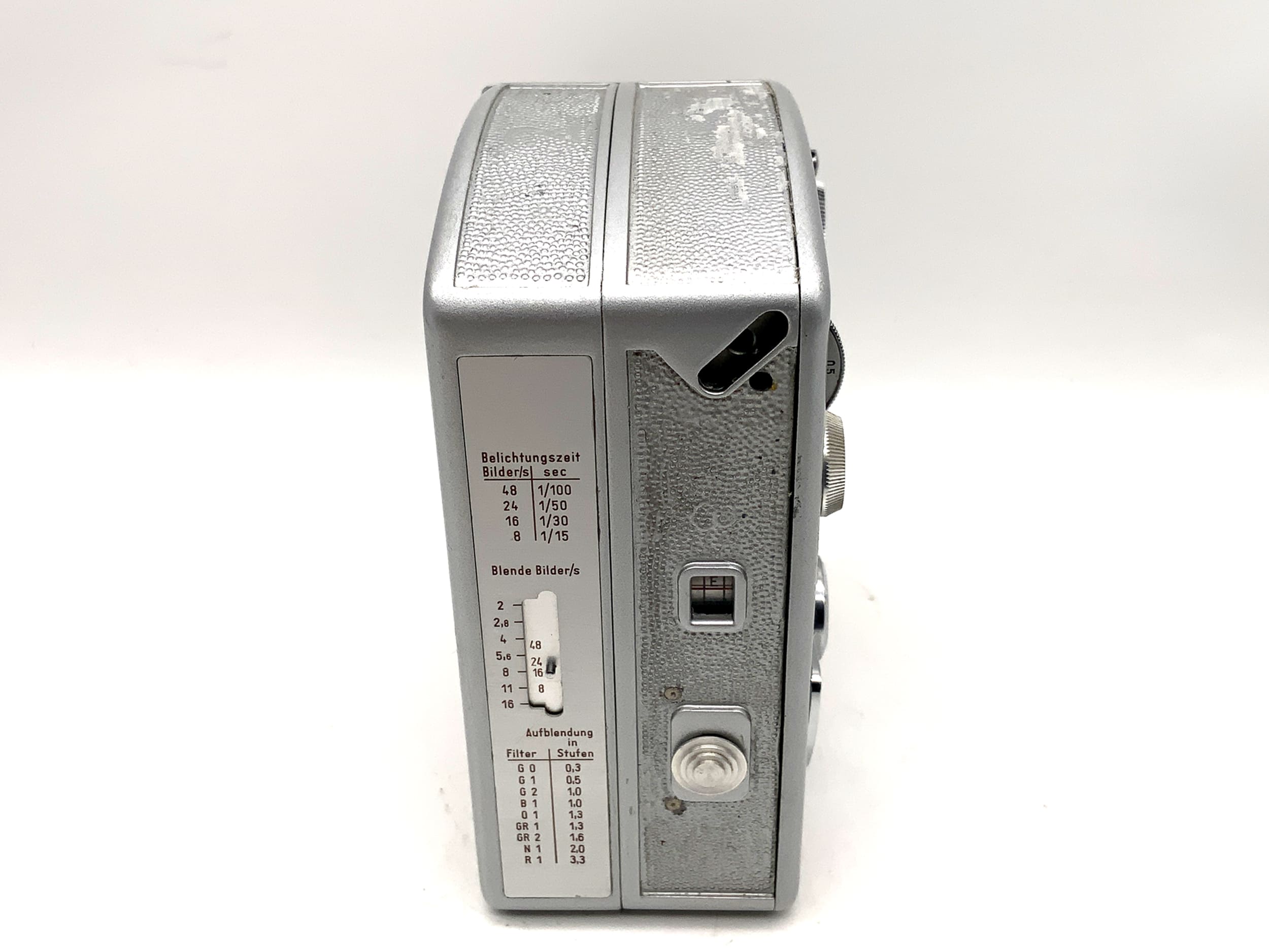 Pentacon Pentaka 8B movie camera with Carl Zeiss Sonnar 1:2.8/40mm double 8mm lens