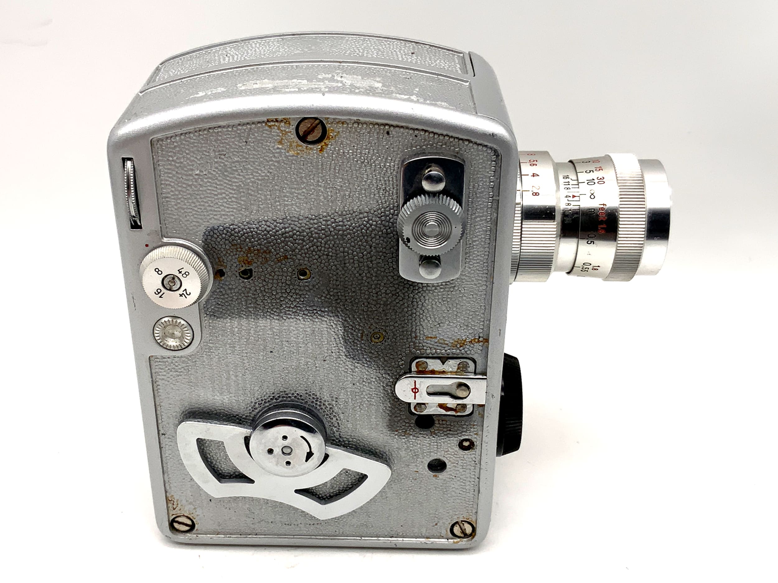 Pentacon Pentaka 8B movie camera with Carl Zeiss Sonnar 1:2.8/40mm double 8mm lens