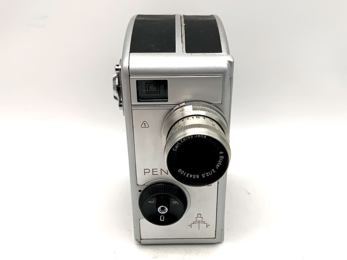 Pentacon Pentaka 8B film camera with Carl Zeiss Biotar 1:2/12.5mm dual 8mm lens