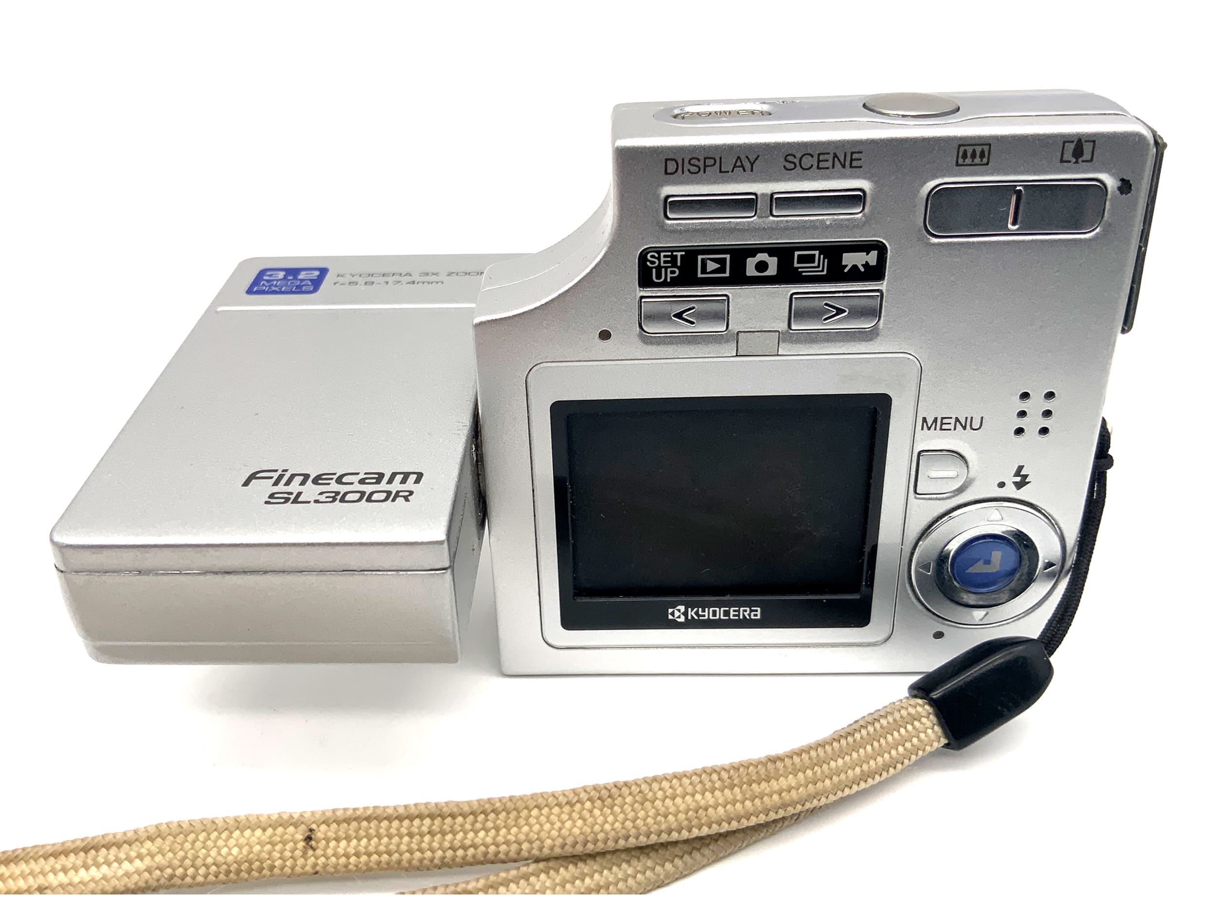 Kyocera Finecam SL300R digital compact camera with 5.8-17.4mm