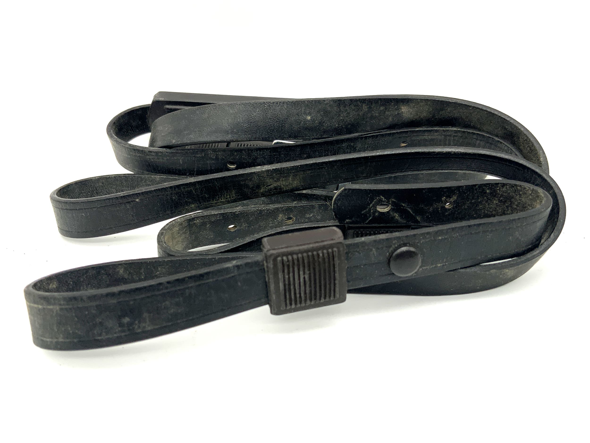 Minolta Kameragurt Schwarz ca. 11mm, Leder