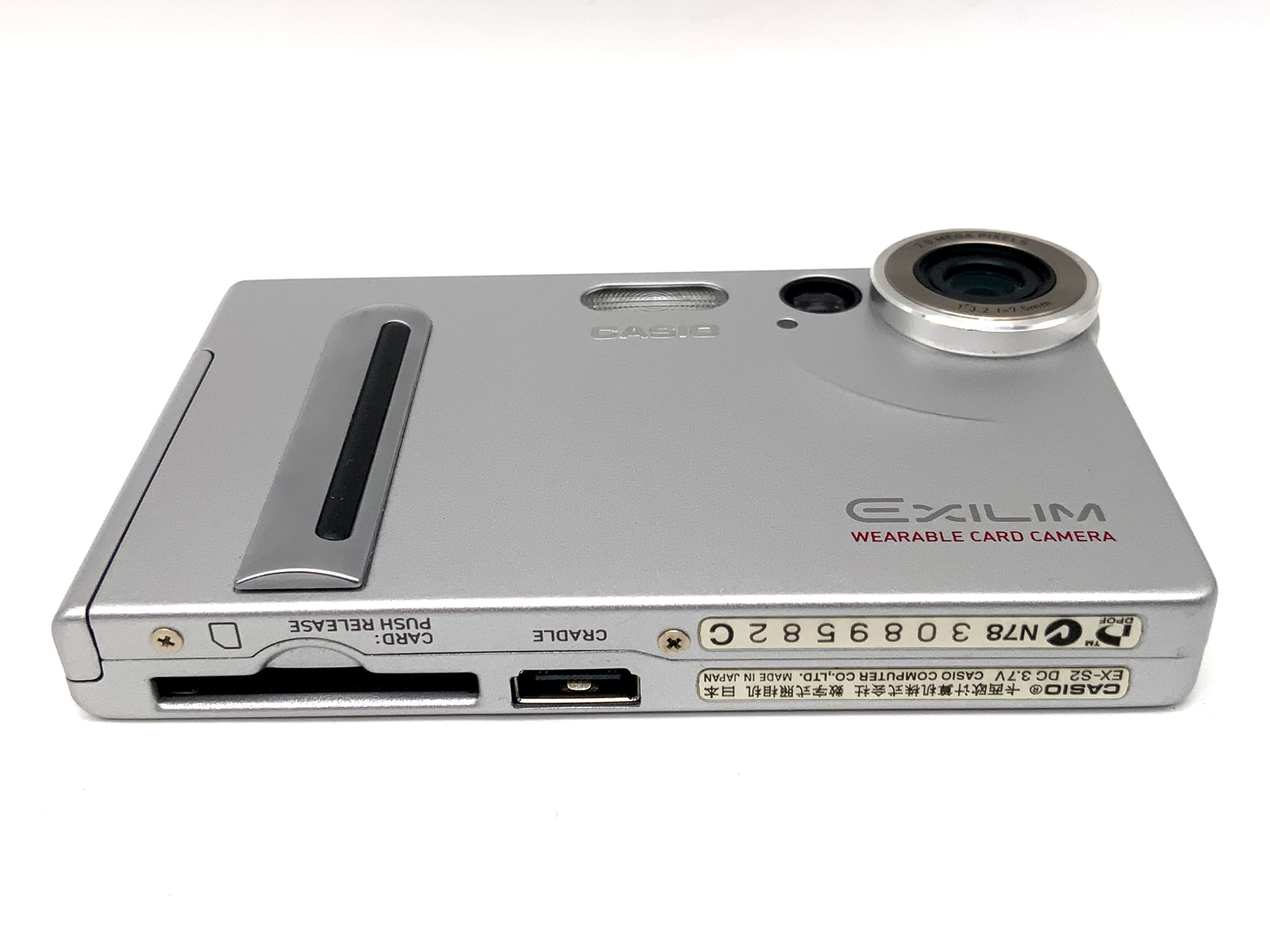 Casio Exilim EX-S2 digital compact camera with 7.5mm 1:3.2