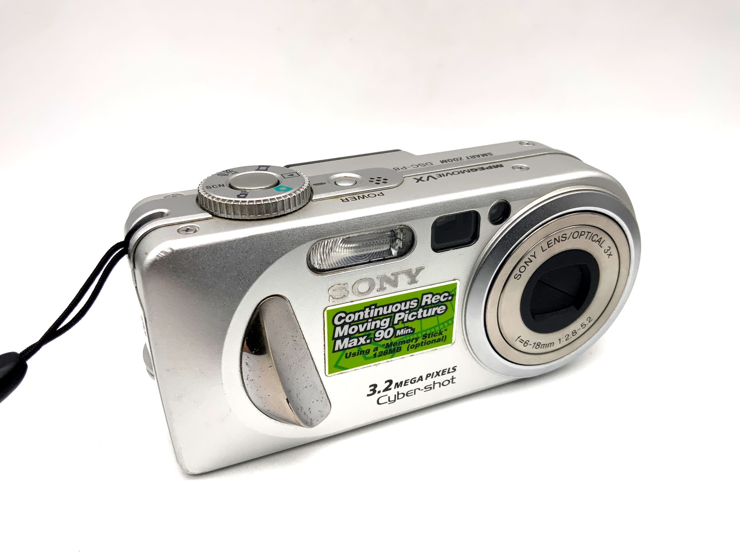 Sony Cyber-Shot DSC-P8 Digital Compact Camera with 6-18mm 1:2.8-5.2 lens