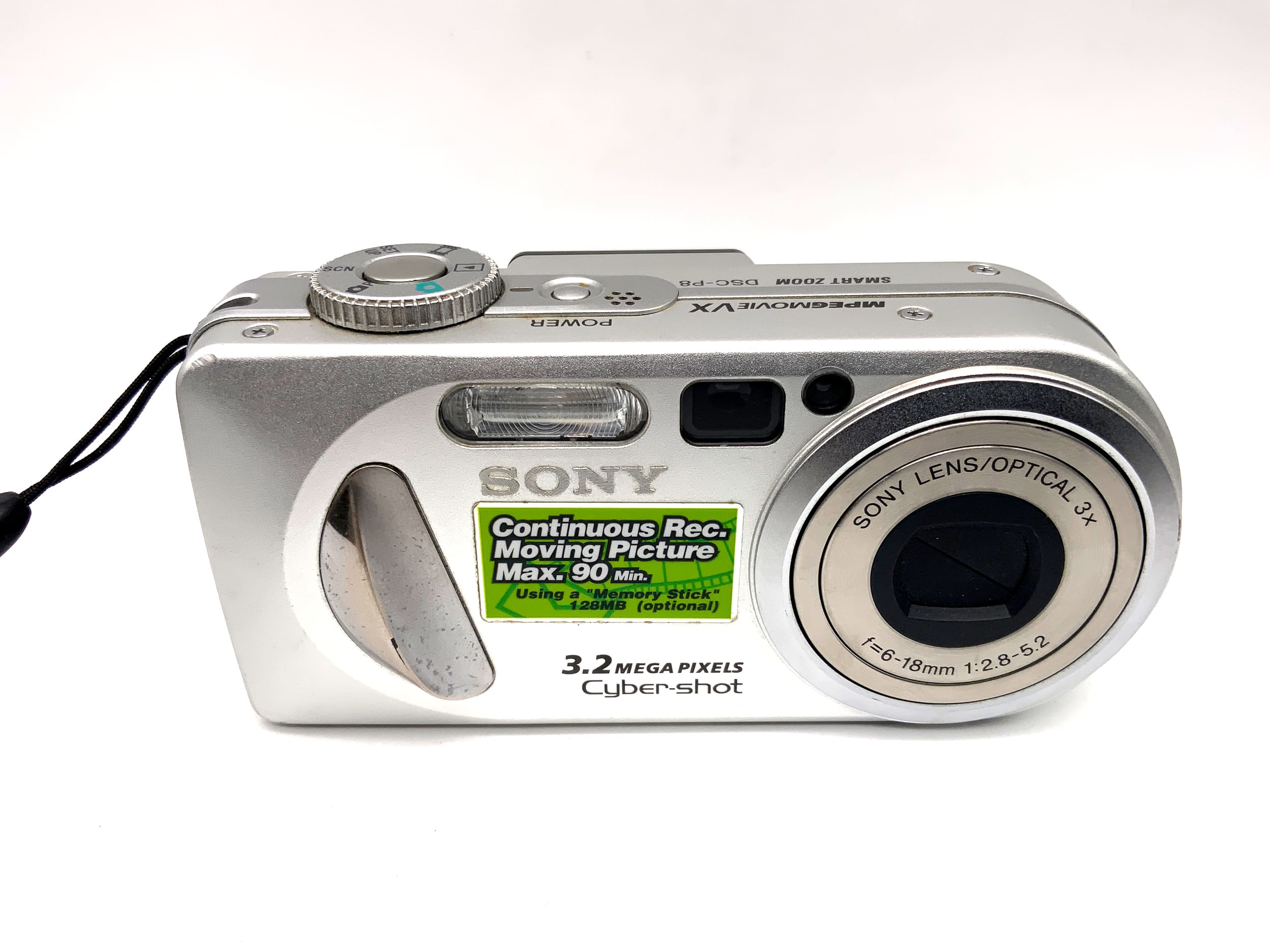 Sony Cyber-Shot DSC-P8 Digital Compact Camera with 6-18mm 1:2.8-5.2 lens