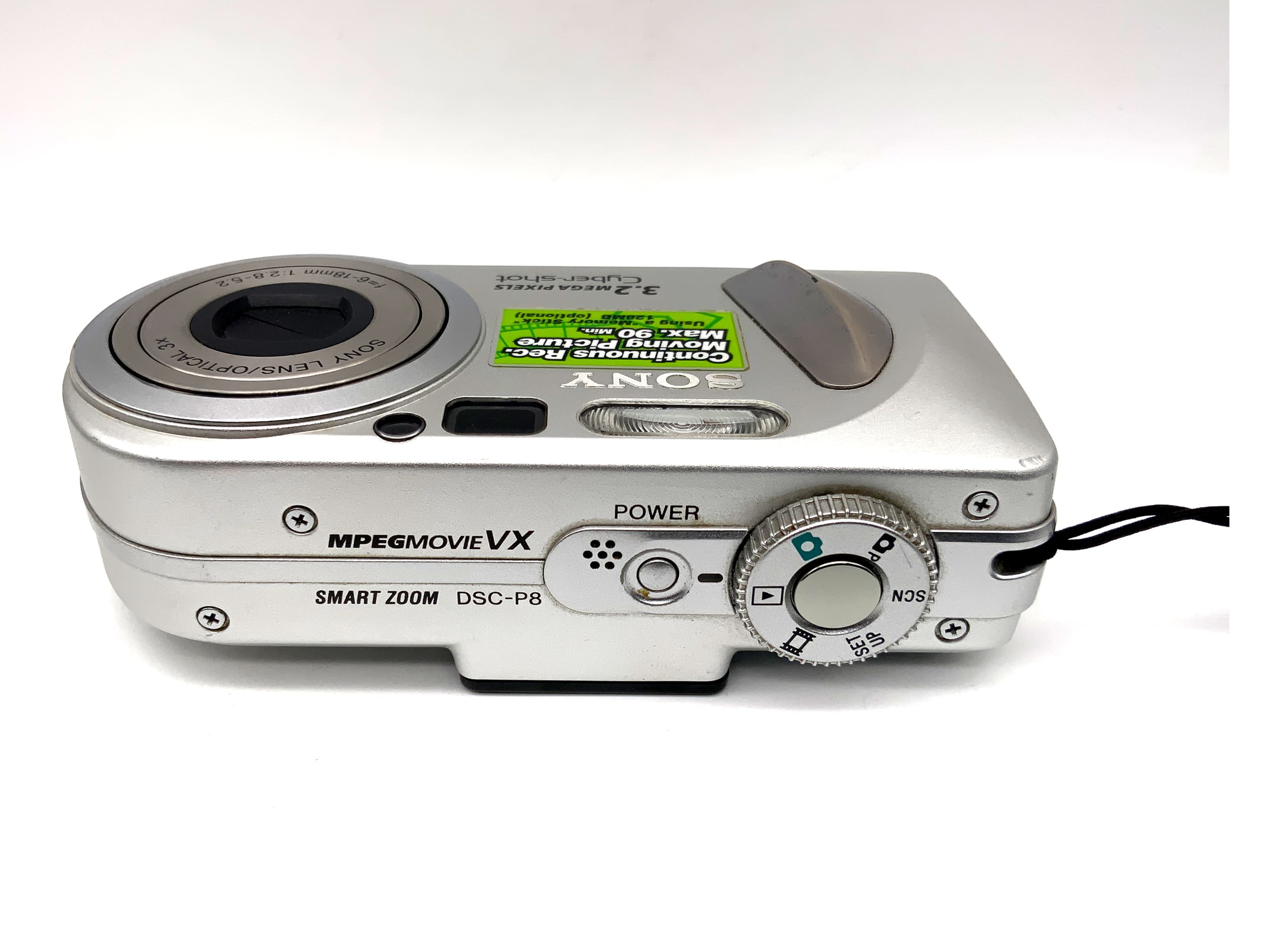 Sony Cyber-Shot DSC-P8 Digital Compact Camera with 6-18mm 1:2.8-5.2 lens