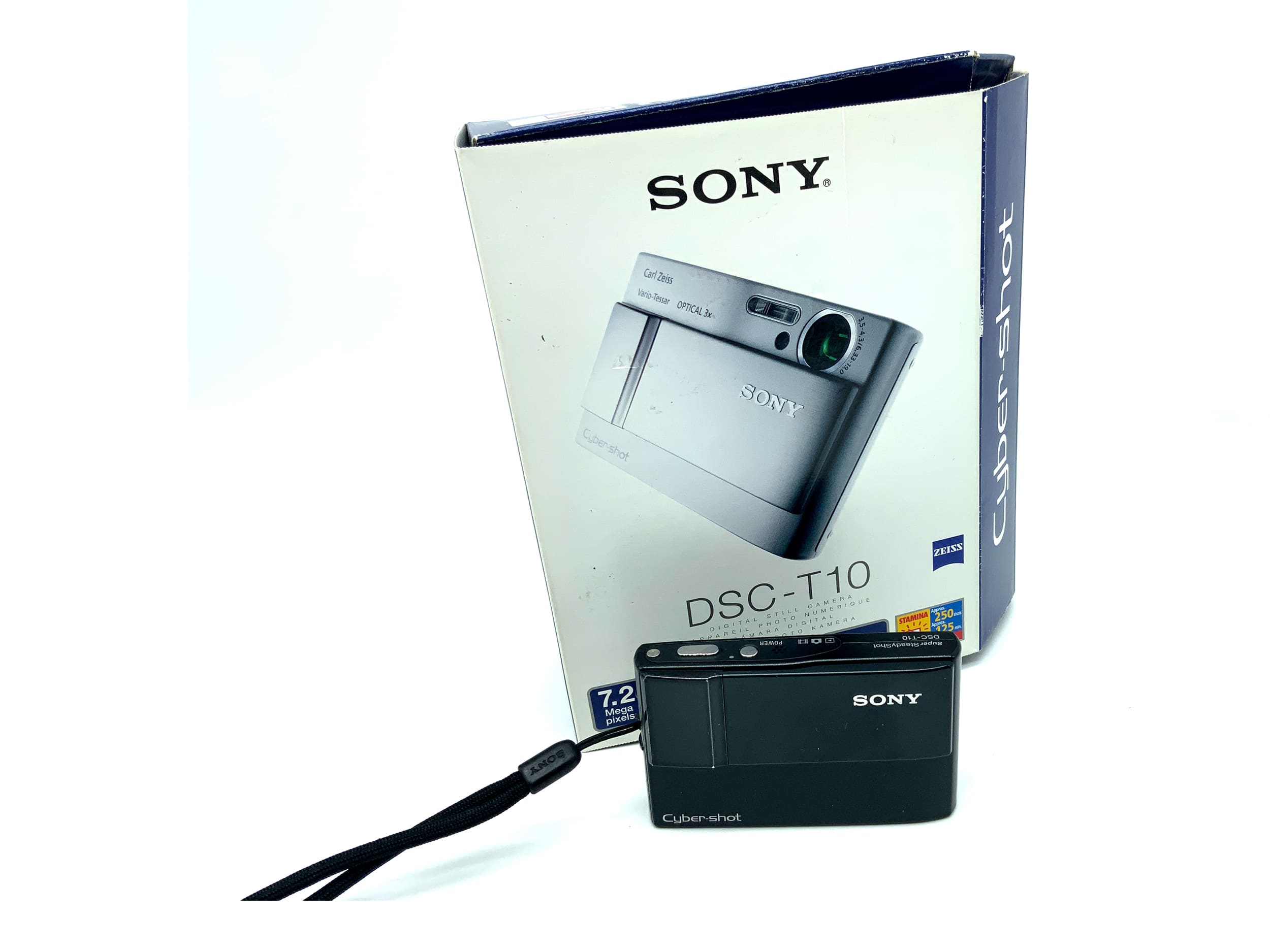 Sony Cyber-Shot DSC-T10 Digital Compact Camera with 6.33-19mm 1:3.5-4.3 lens in original packaging