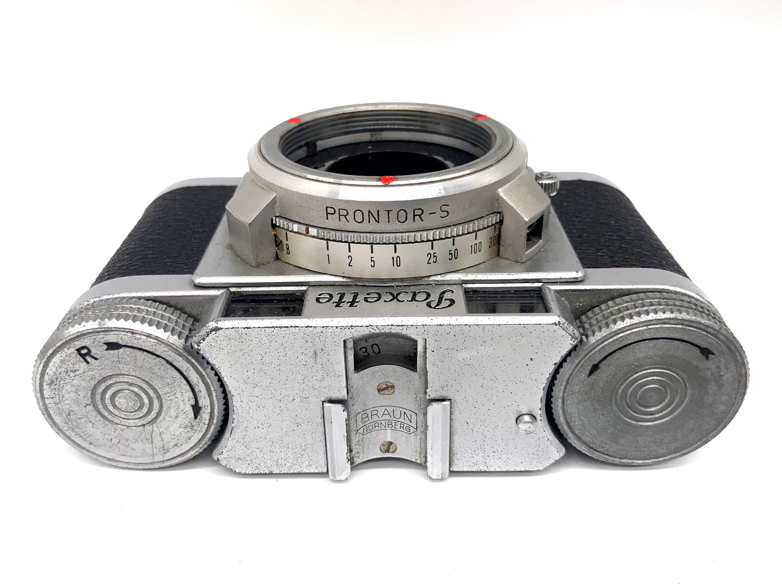 Braun Nürnberg Paxette Sucherkamera mit M39 Pronto-S Kompaktkamera Analogkamera