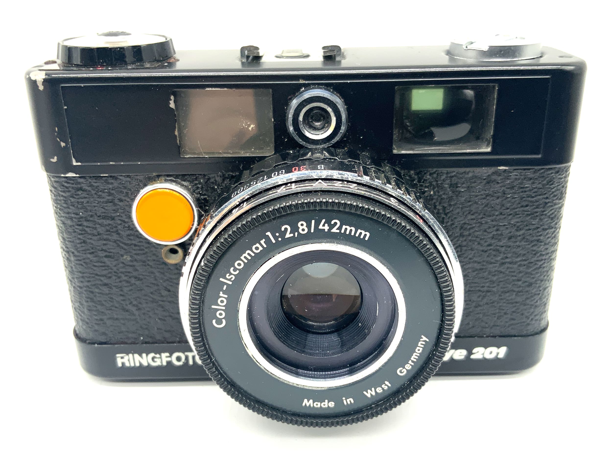 Ringfoto Rallye 201 Sucherkamera mit Color-Iscomar 1:2,8/42mm Analogkamera
