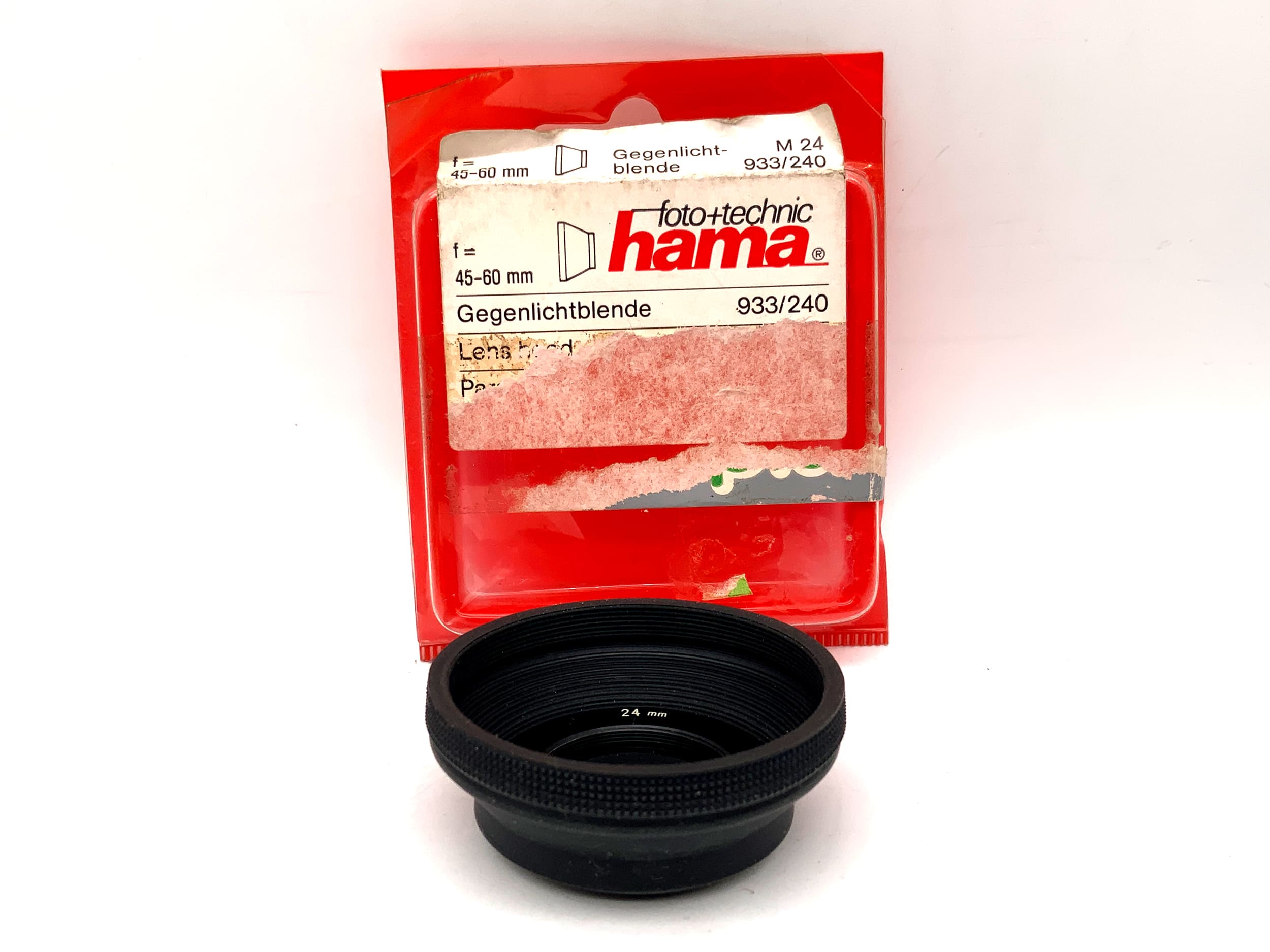 Hama M 24 f=45-60mm lens hood in original packaging 933/240 lens hood sunshade