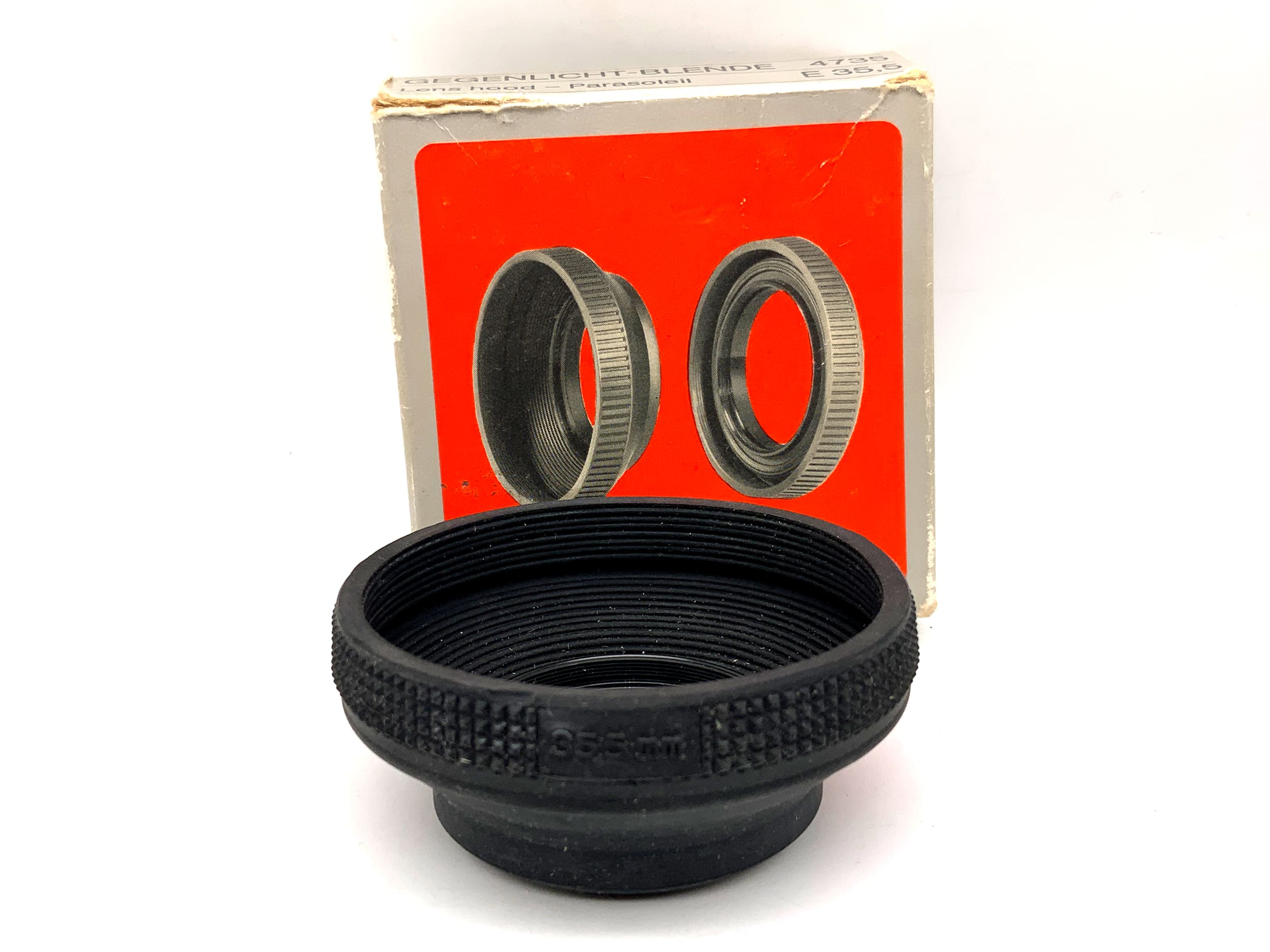 Hama E 35.5mm lens hood in original packaging 4735 lens hood sunshade