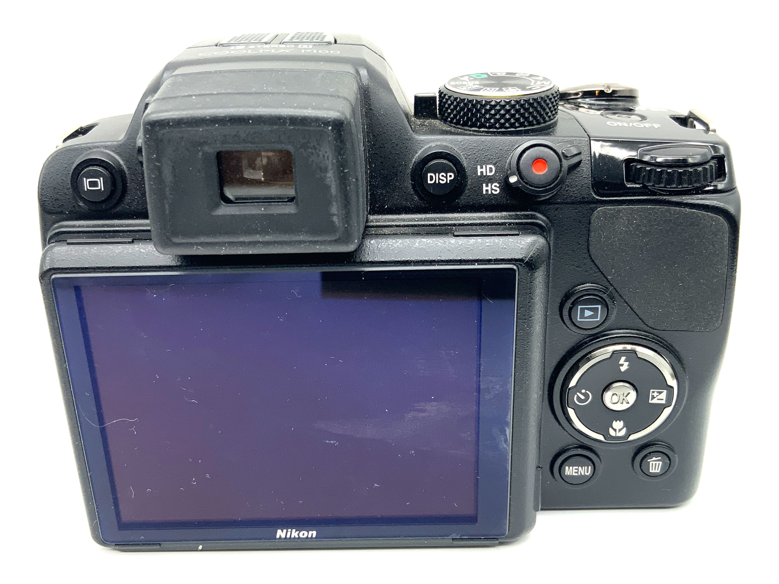 Nikon Coolpix P100 bridge camera with Nikkor 4.6-120mm 1:2.8-5 digital camera