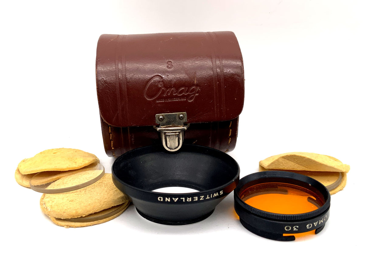 Omag W 3/30 Close-Up + Orange Filter Lens Hood Set for Leica Lens Hood