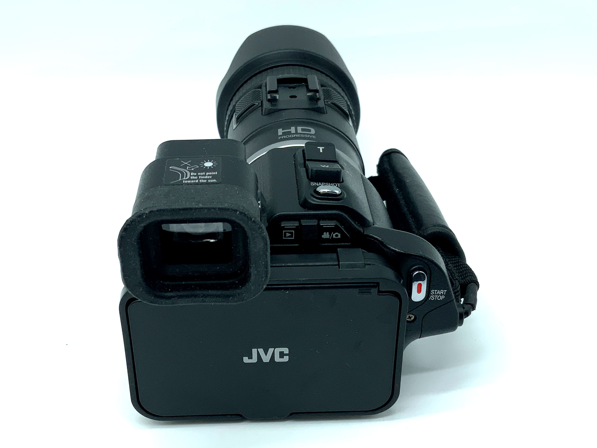 JVC GC-PX100BE Camcorder with 3.76-37.6mm 1:1.2 lens, including battery
