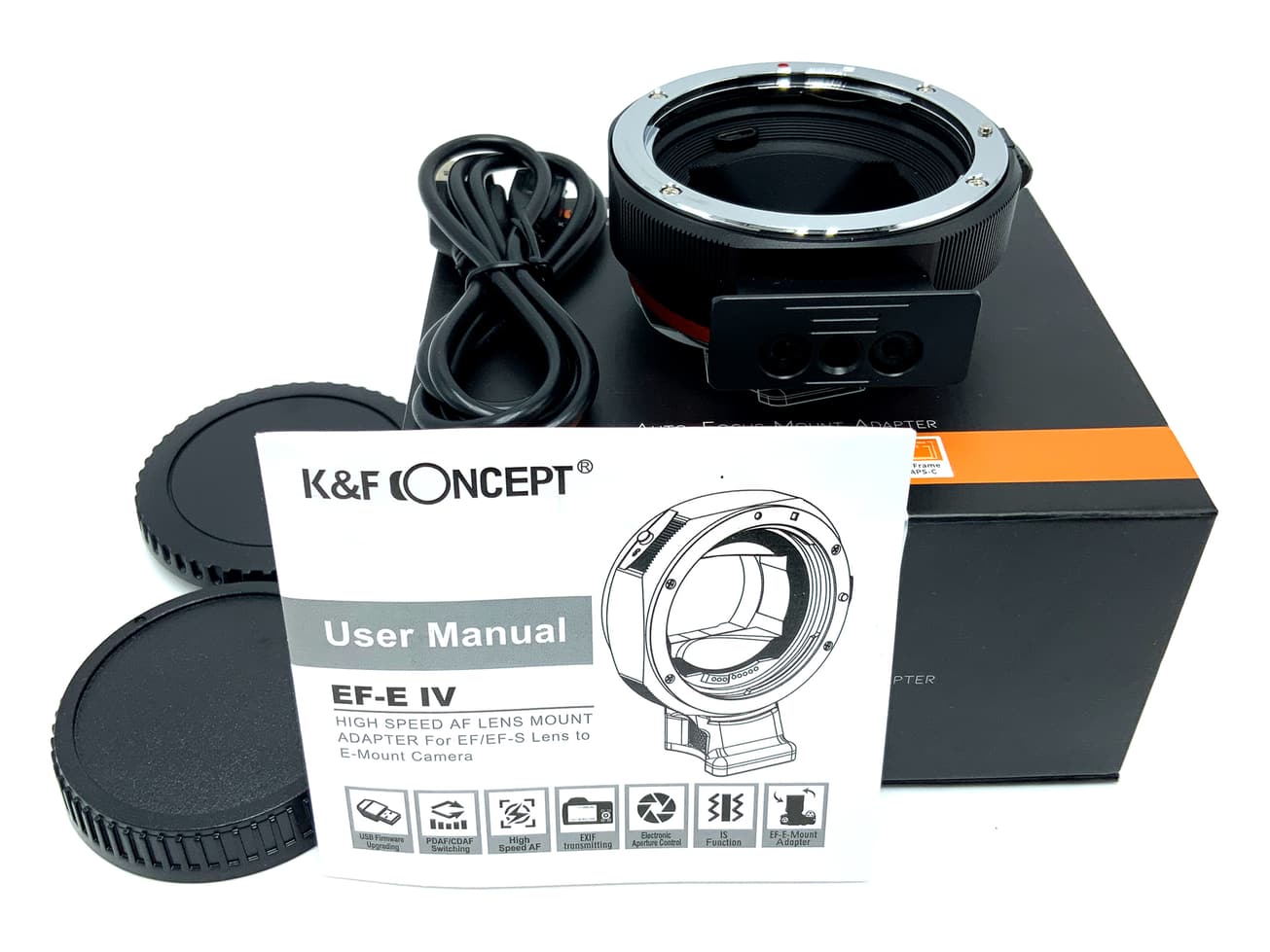 K&F Concept EF-E IV AF Objektivadapter (Canon EF -> Sony E-Mount)