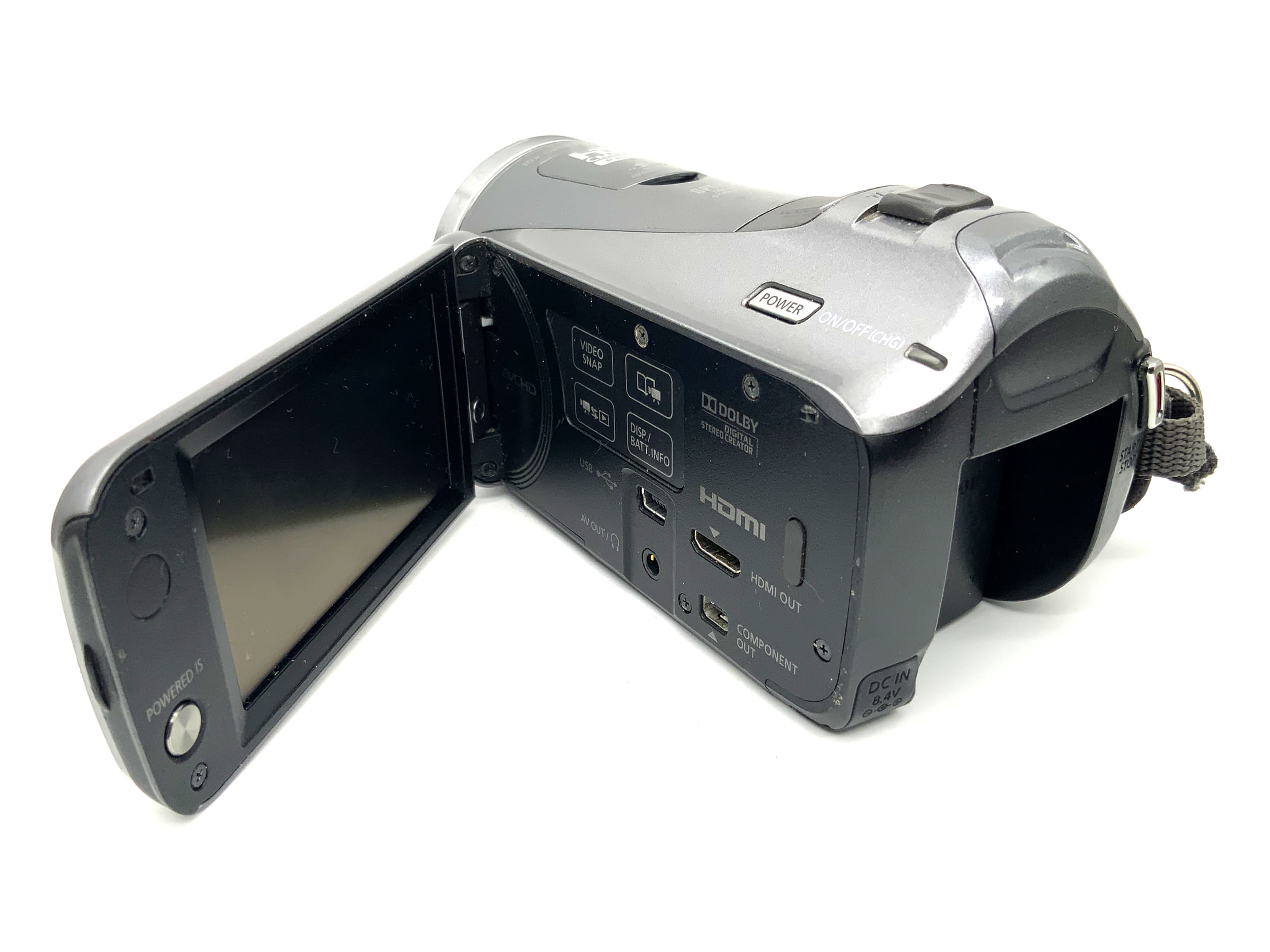 Canon Legria HF M406 Camcorder with 6.1-61mm 1:1.8 lens and battery