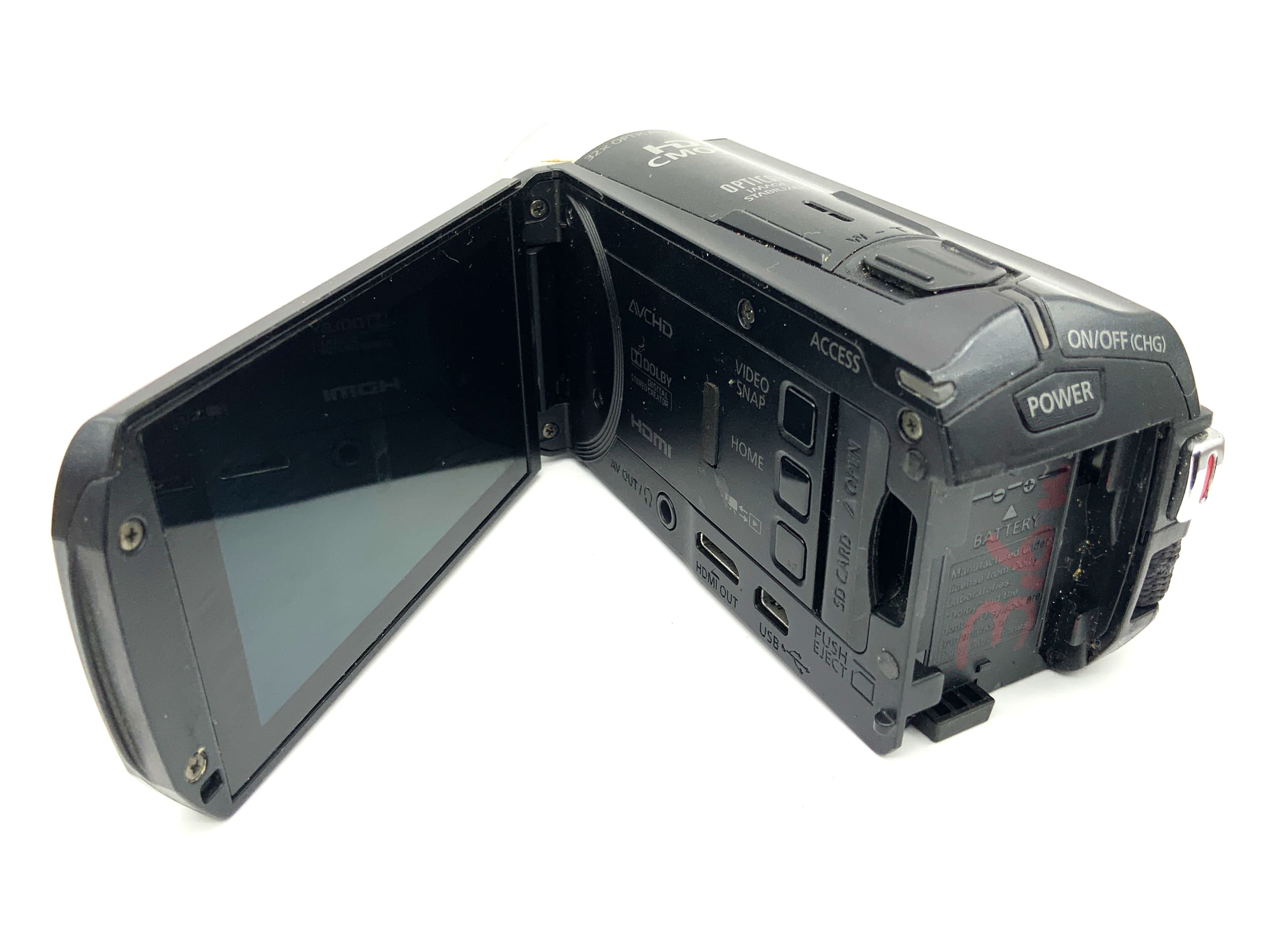 Canon Legria HF R306 camcorder with 2.8-89.6mm 1:1.8 lens, video camera with battery