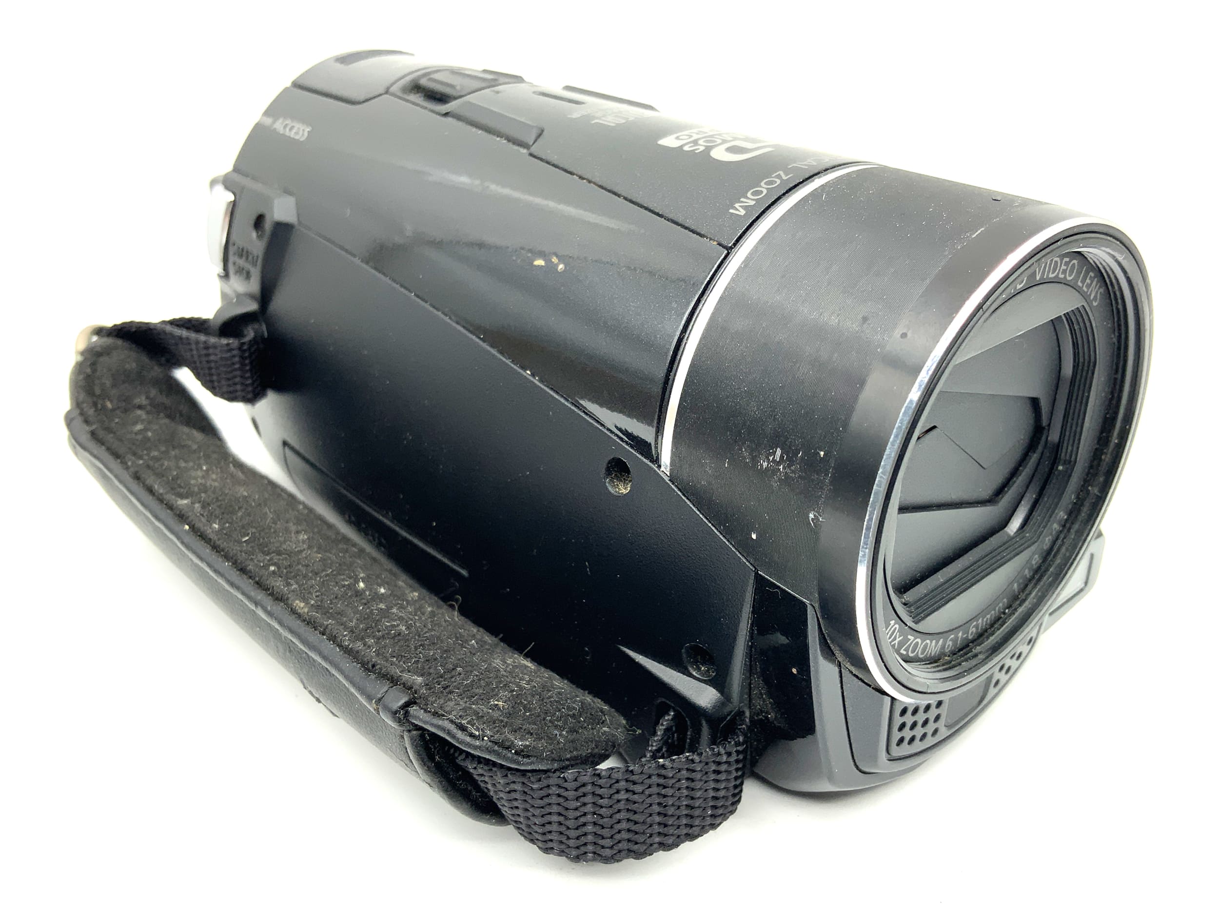 Canon Legria HF M56 Camcorder with 6.1-61mm 1:1.8 lens and battery