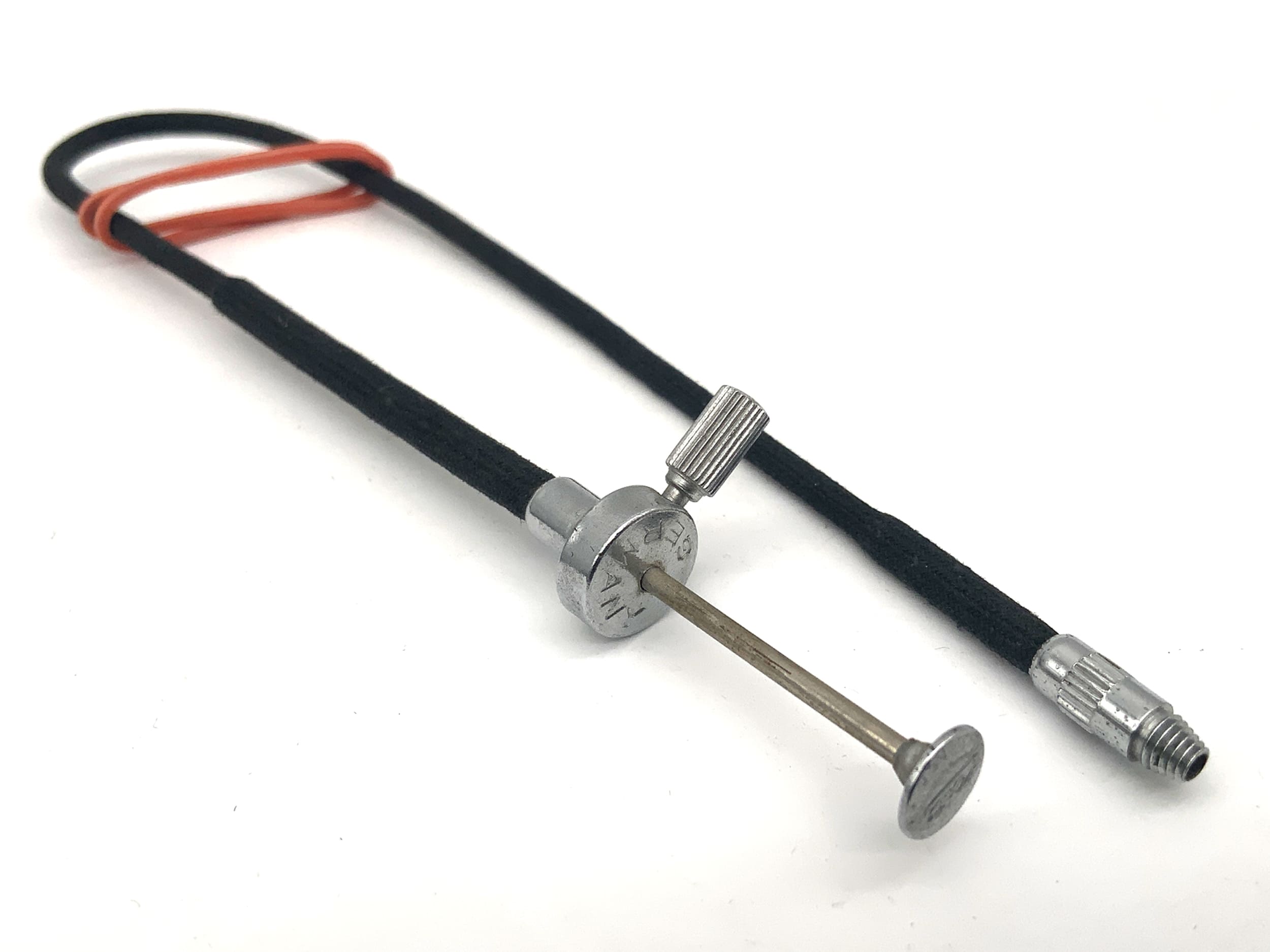 Leitz Leica ca.25cm Drahtauslöser schwarz mit Feststeller Kabelauslöser