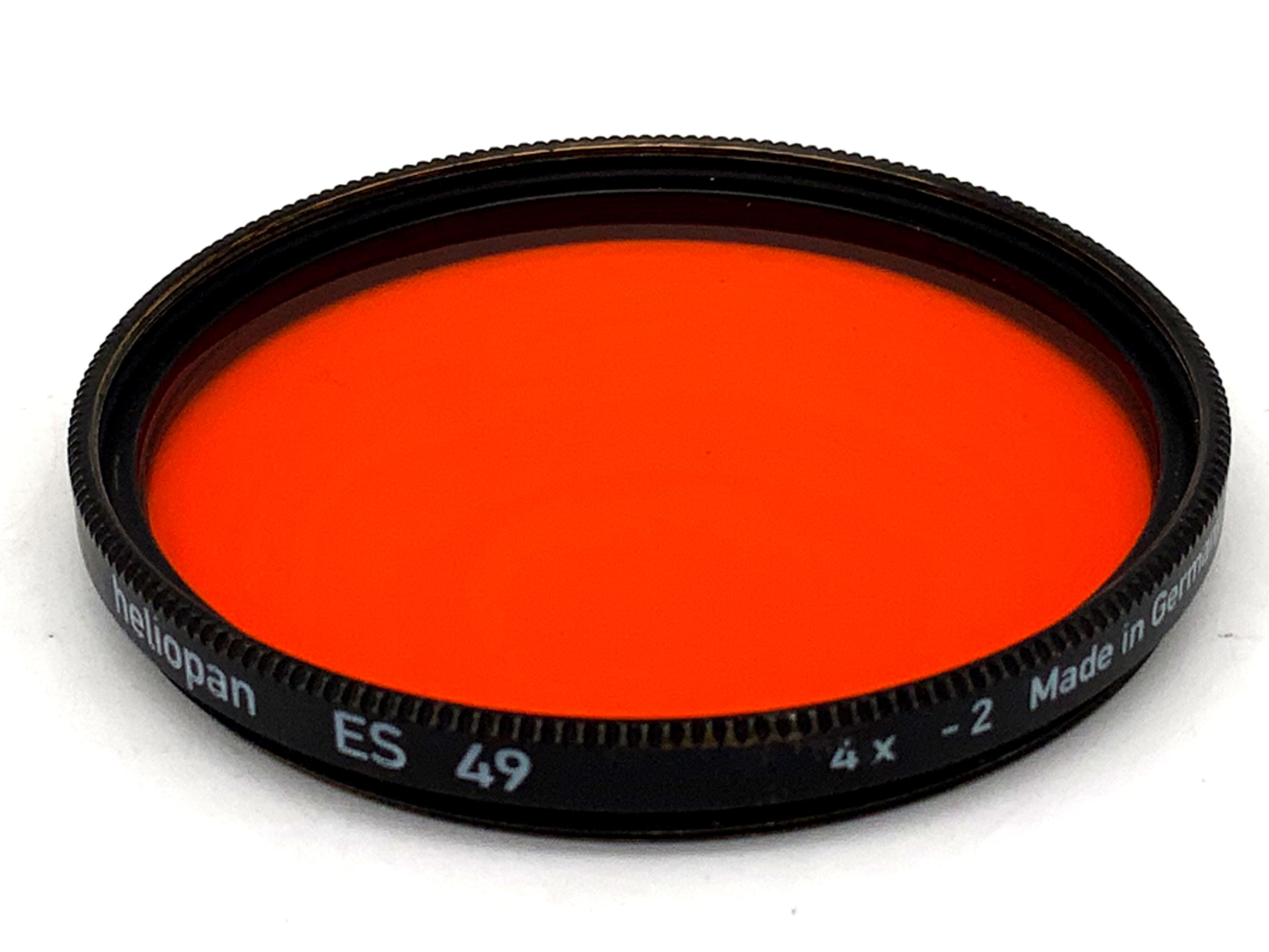 Heliopan orange color filter ES 49 4x -2 filter 49mm circular filter thread