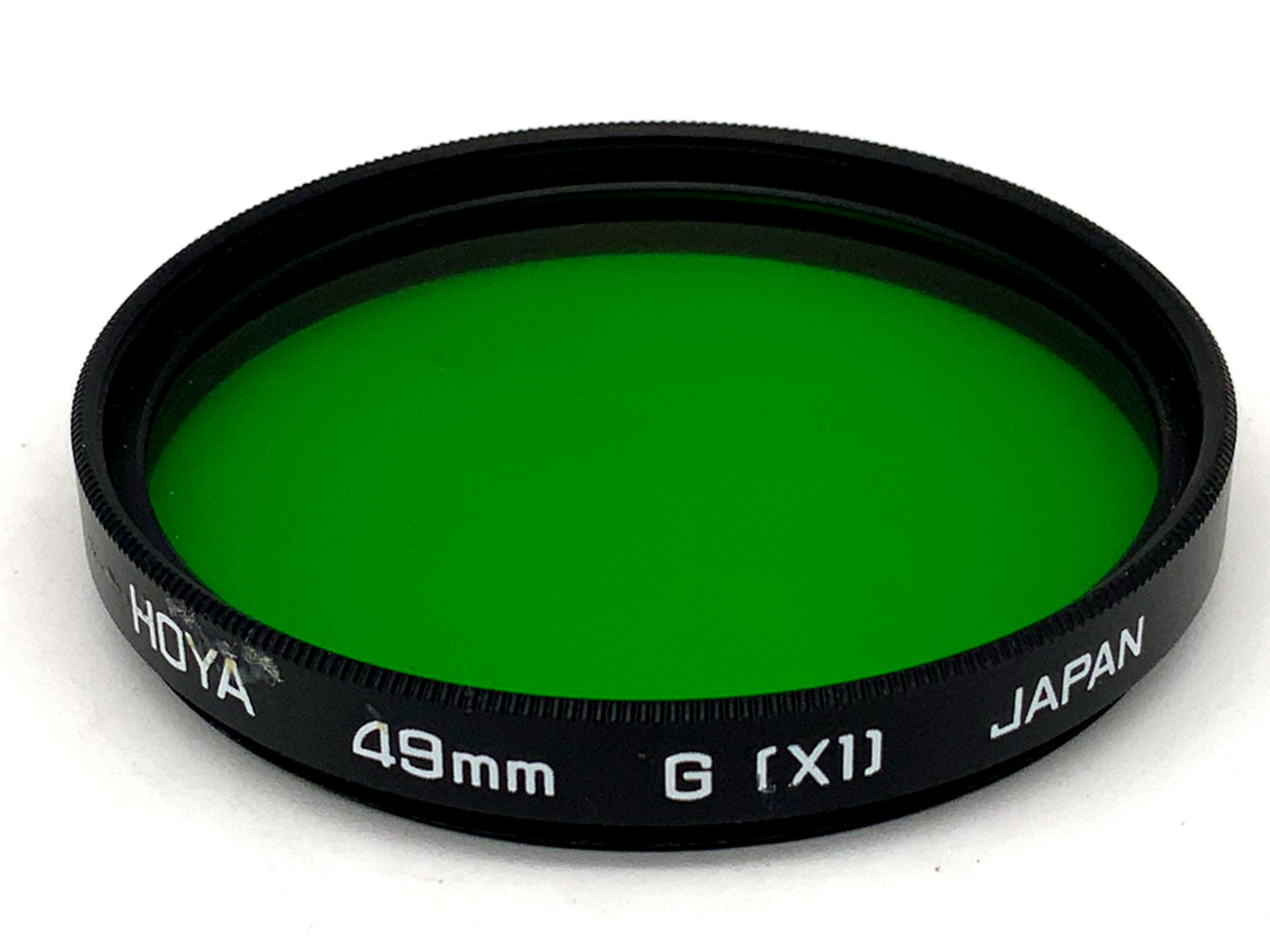 Hoya green color filter G(X1) 49mm circular filter thread