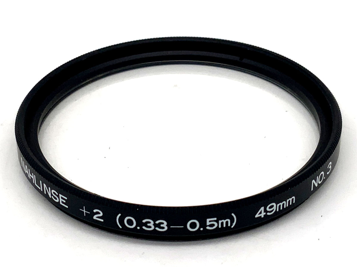 Close-up lens +2 (0.33-0.5m) NO.3 Filter 49mm Circular Filter Thread