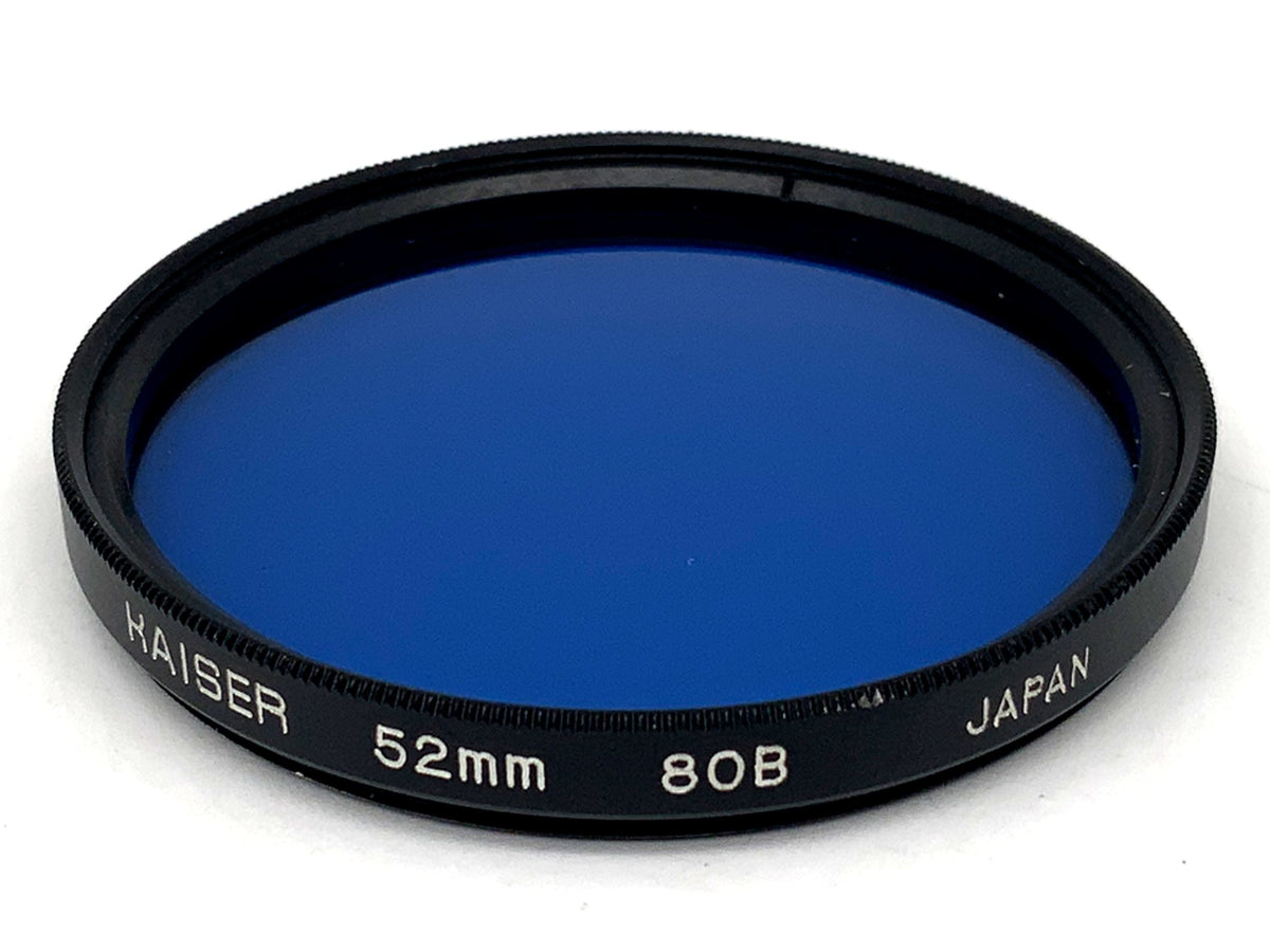Kaiser blue color filter 80B, 52mm circular filter thread