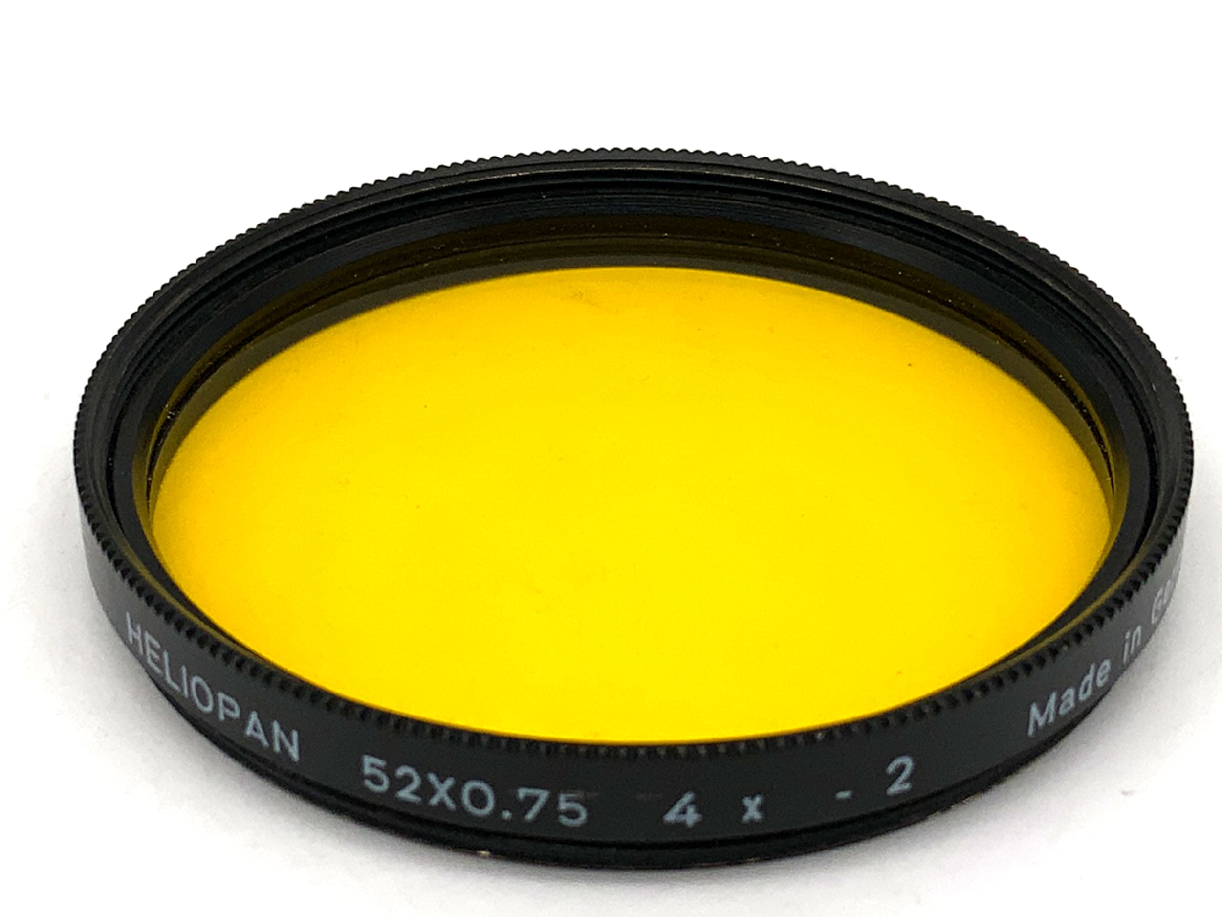 Heliopan color filter 52x0.75 yellow/yellow 4x -2 filter 52mm circular