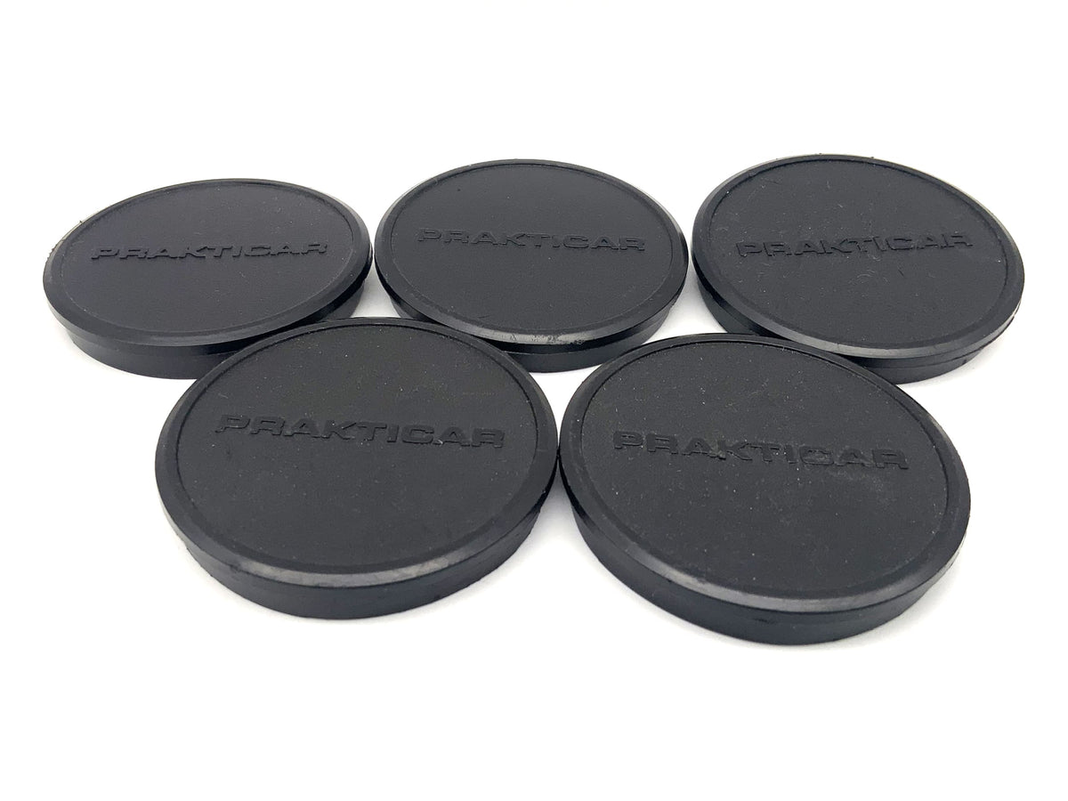 Prakticar lens front caps, 5 pieces, slip-on, black lens cap (51mm)