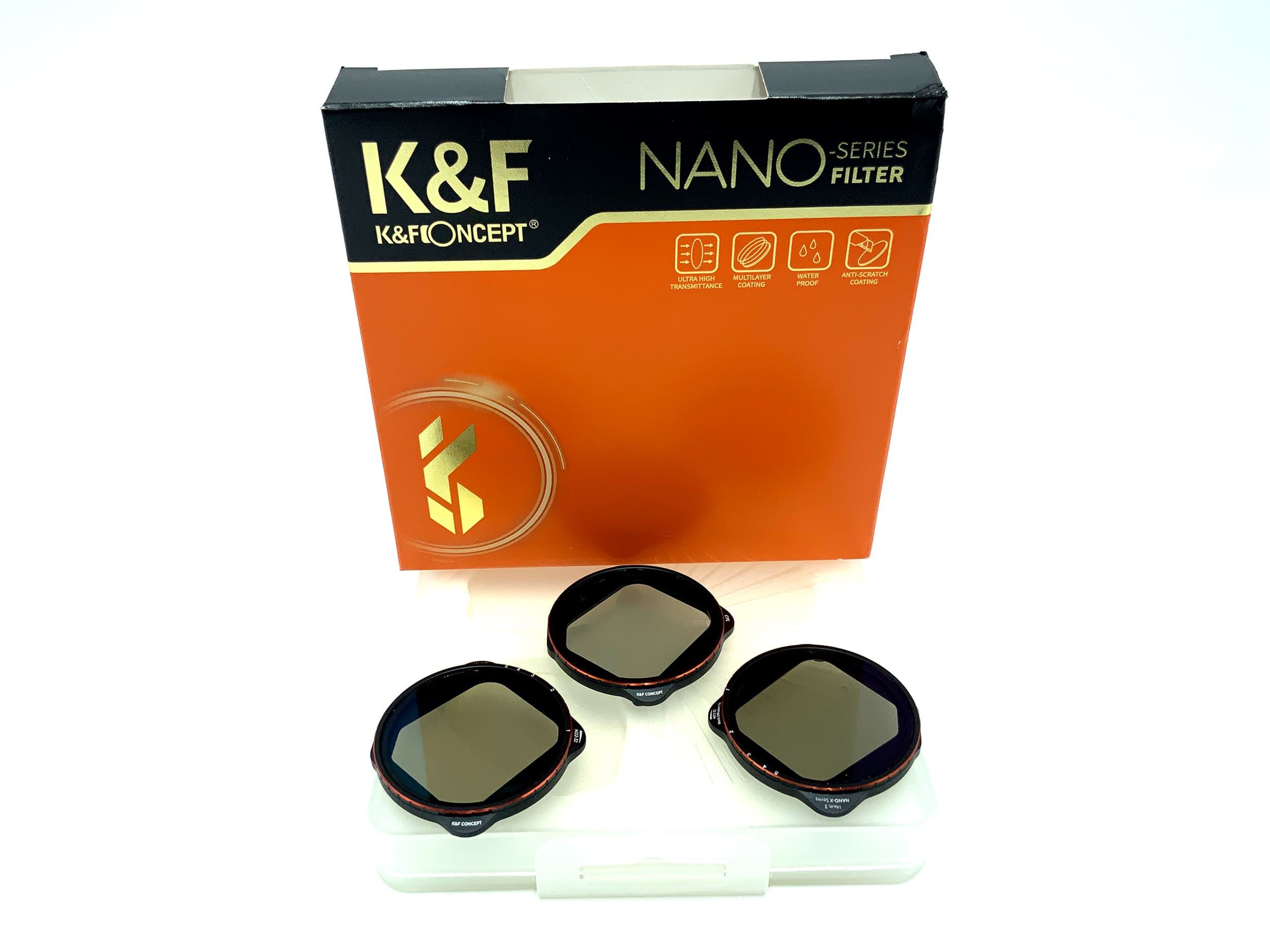 K&F Concept Filterset Nano-X CPL/Variable ND2-32&Black Diffusion 1/4 /ND2-32