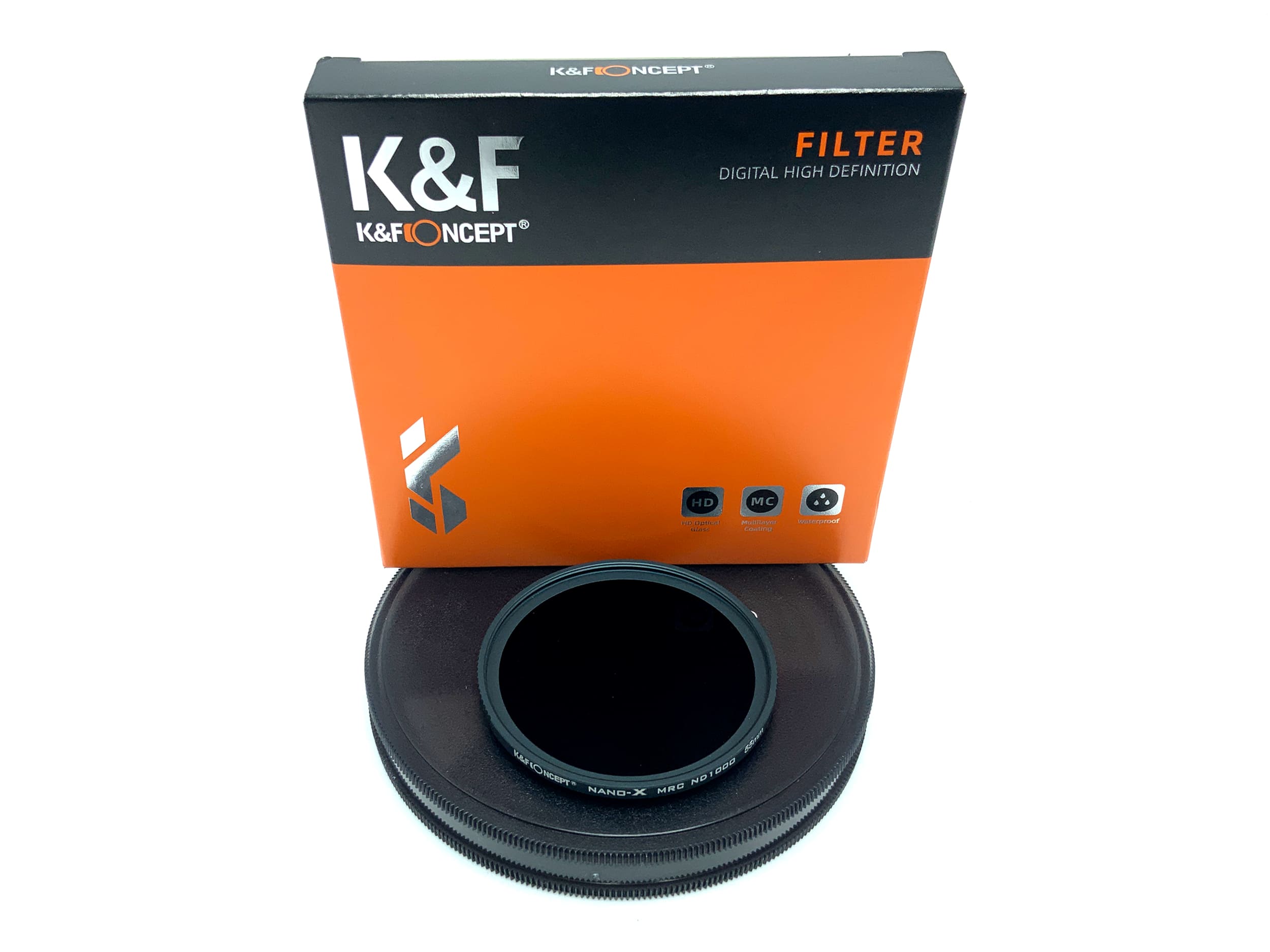 K&F Concept Graufilter Nano-X MRC ND1000 in OVP Filter 55mm Kreisförmig