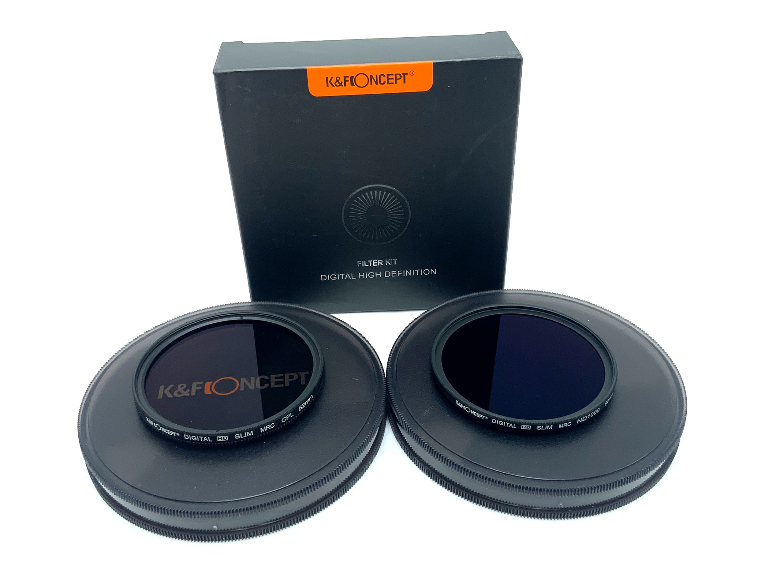 K&F Concept Filterset Digital HD Slim MRC ND1000/CPL in OVP 62mm Kreisförmig