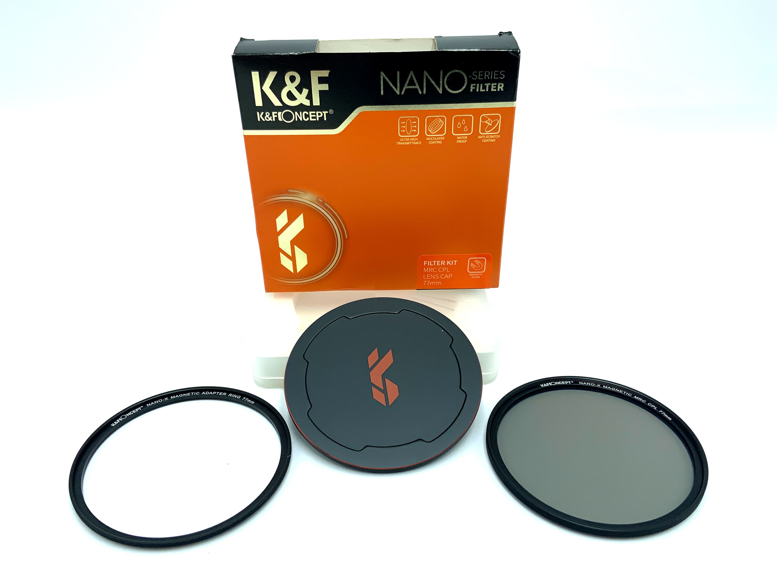 K&F Concept Filter Kit Nano-X Magnetic MRC CPL+Lens Cap in OVP 77mm Kreisförmig
