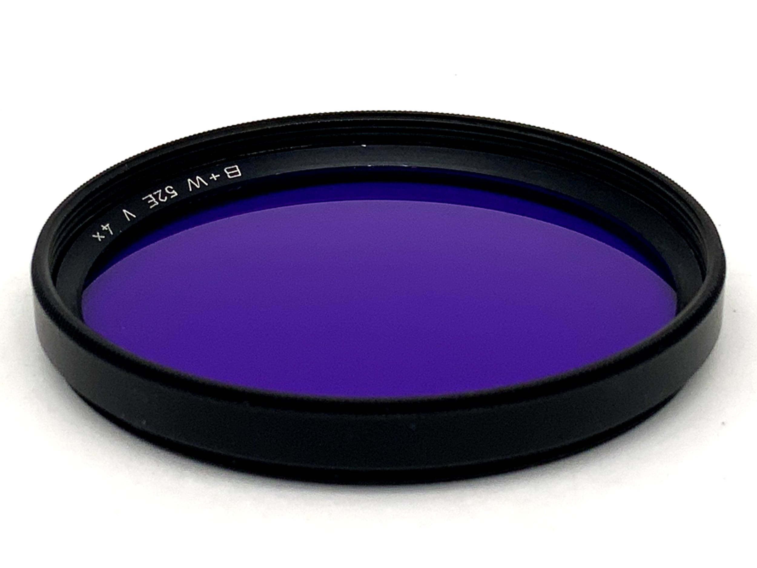 B+W color filter violet/violet V 4x filter 52mm circular filter thread