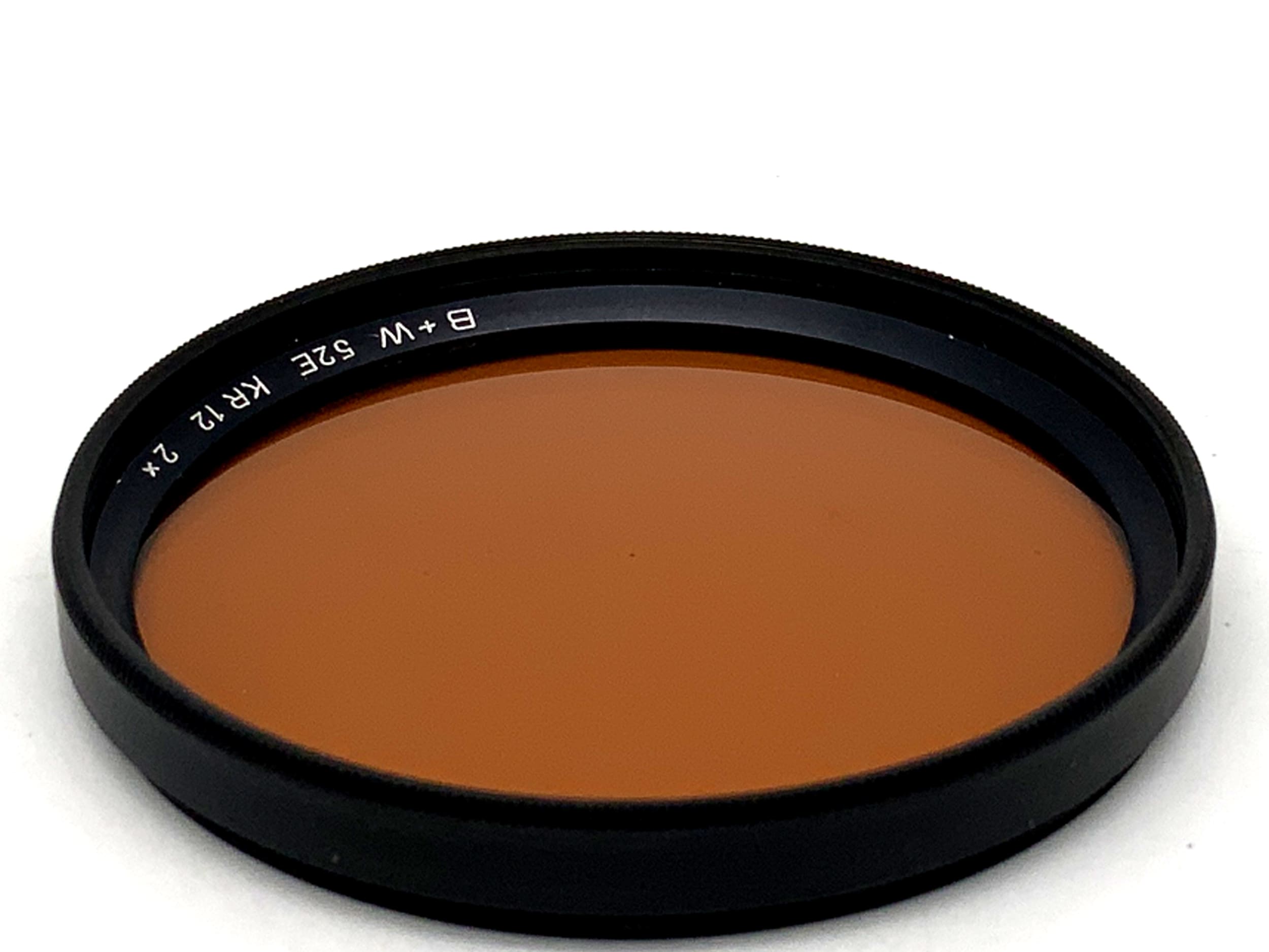 B+W Correction Filter 52E KR 12 2x Filter 52mm Circular Filter Thread