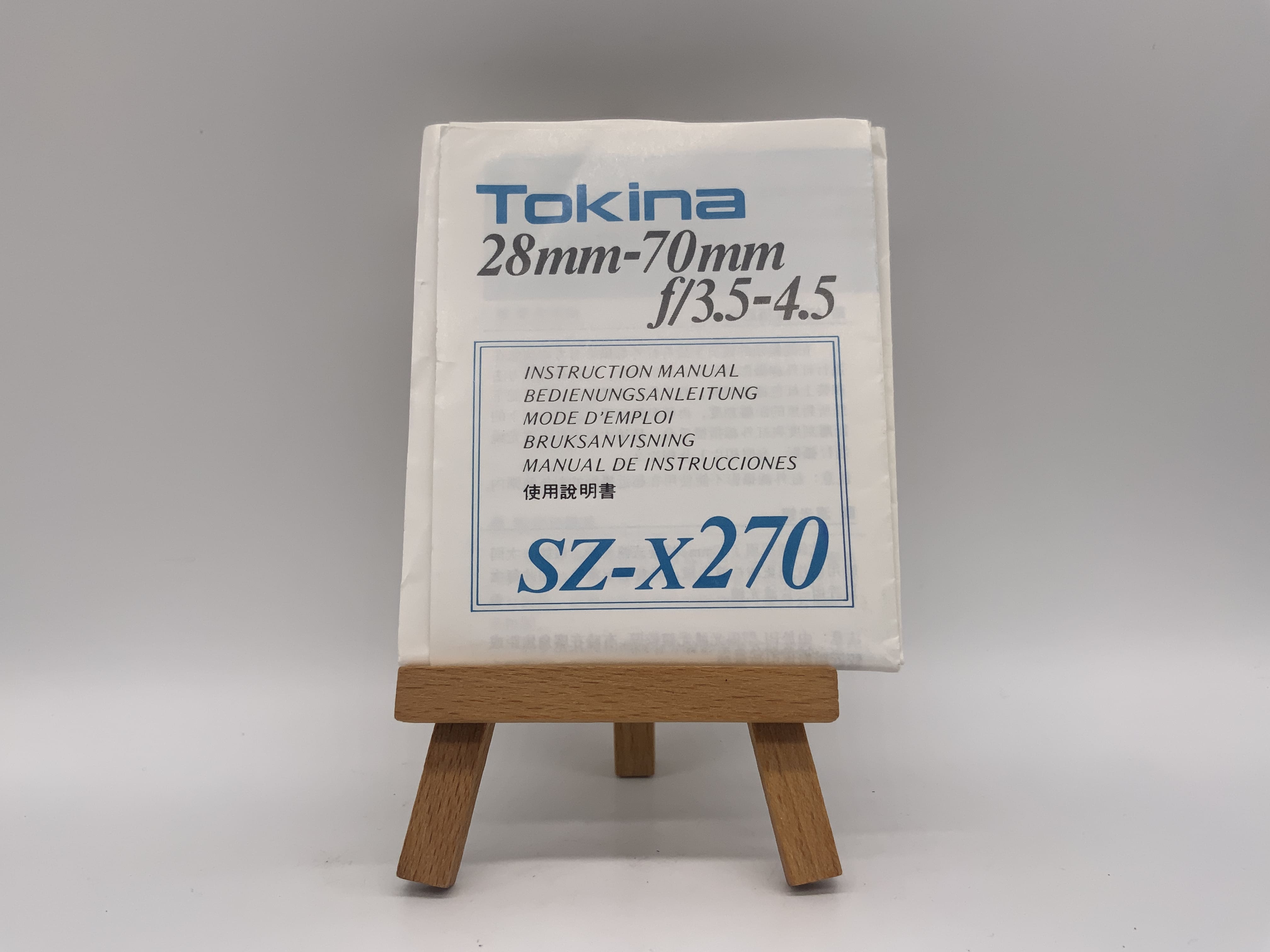 Tokina SZ-X270 28mm-70mm f/3.5-4.5 Bedienungsanleitung Deutsch