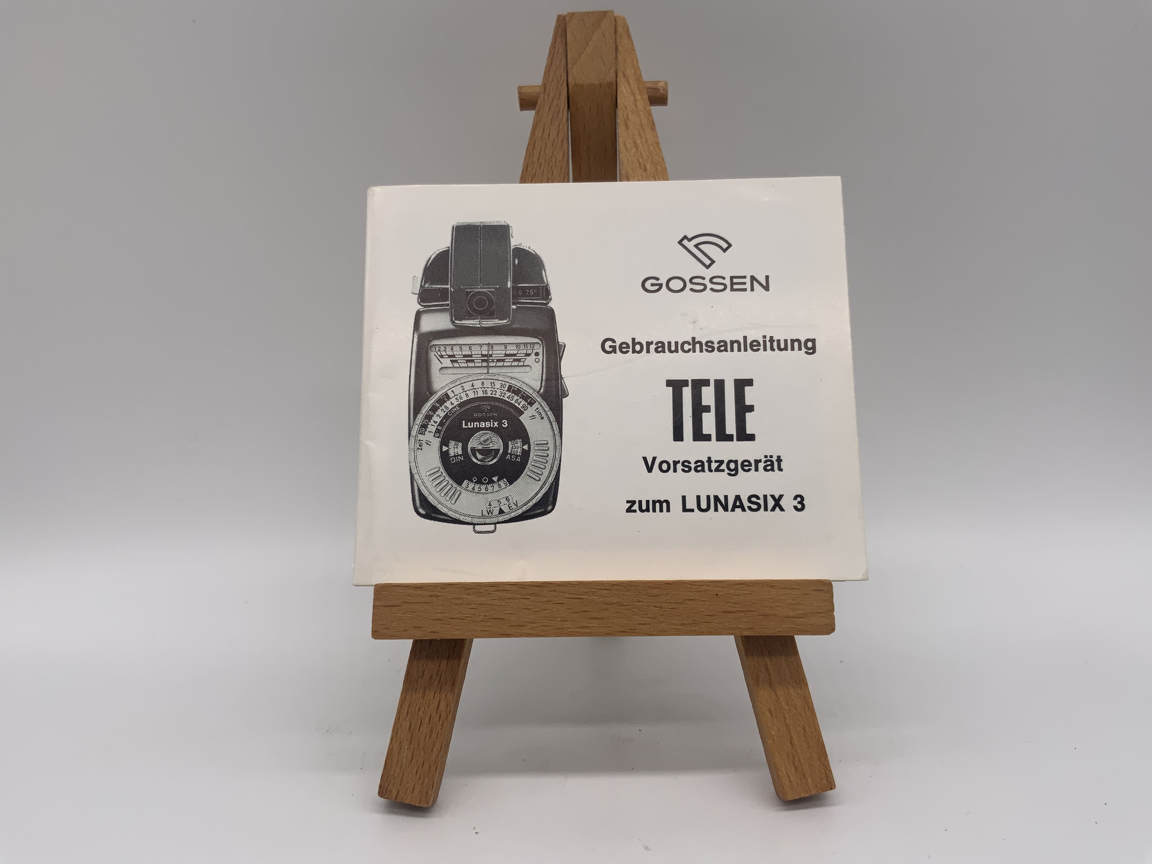 Gossen Tele Vorsatzgerät zum Lunasix 3 Bedienungsanleitung Deutsch