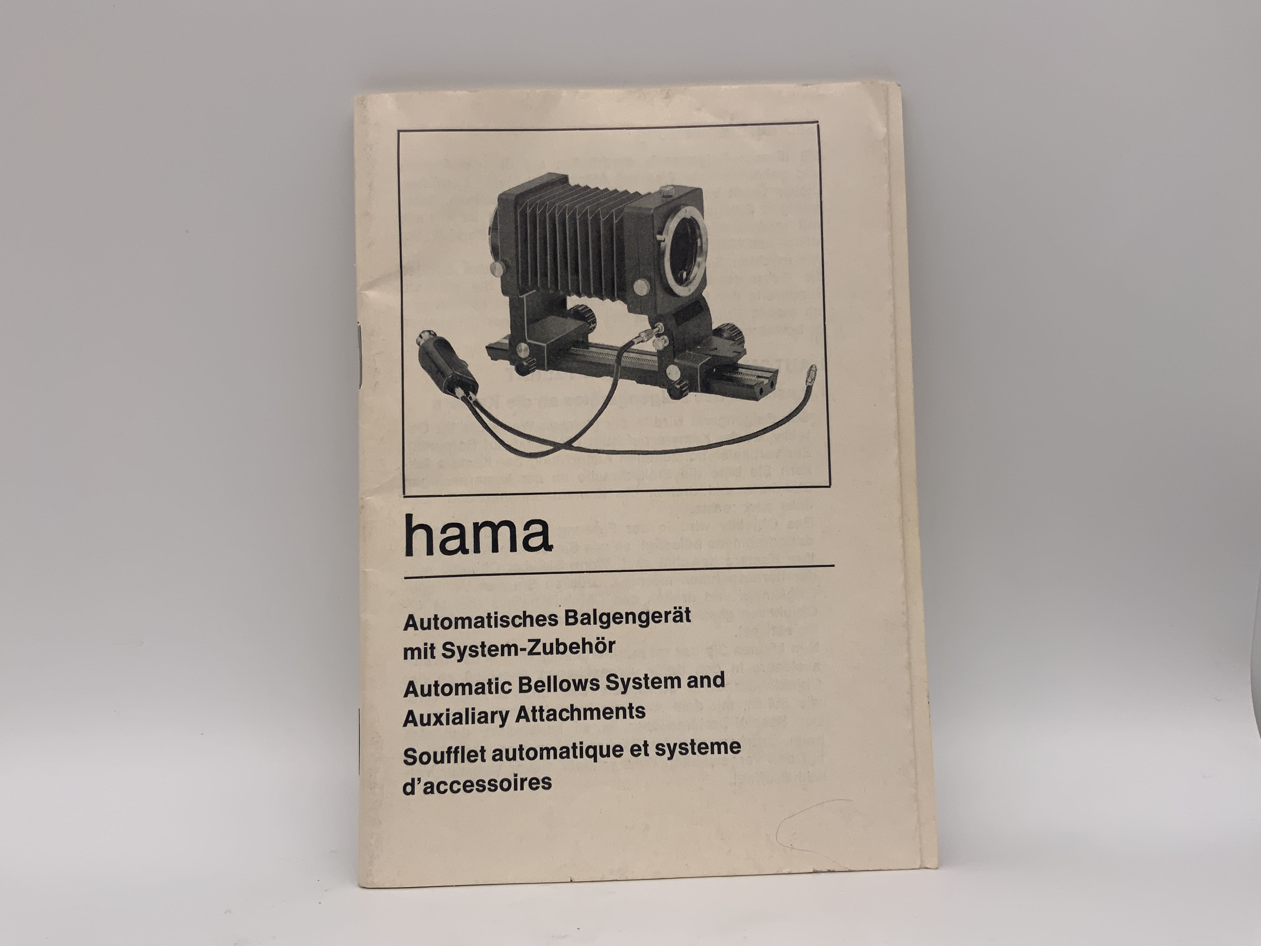 hama Automatisches Balgengerät mit System Zubehör Bedienungsanleitung Deutsch